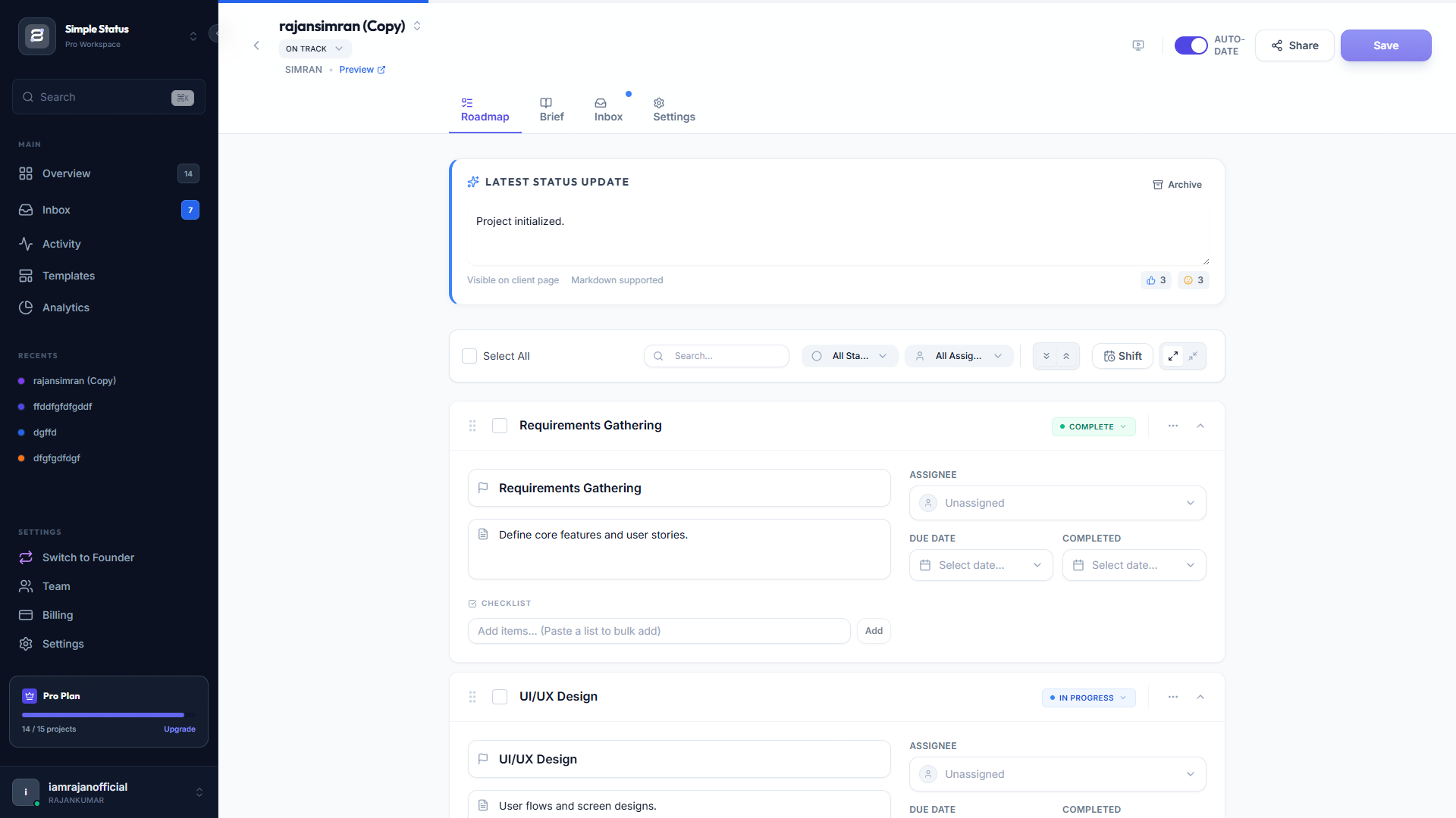 Screenshot 3 of Simple Status