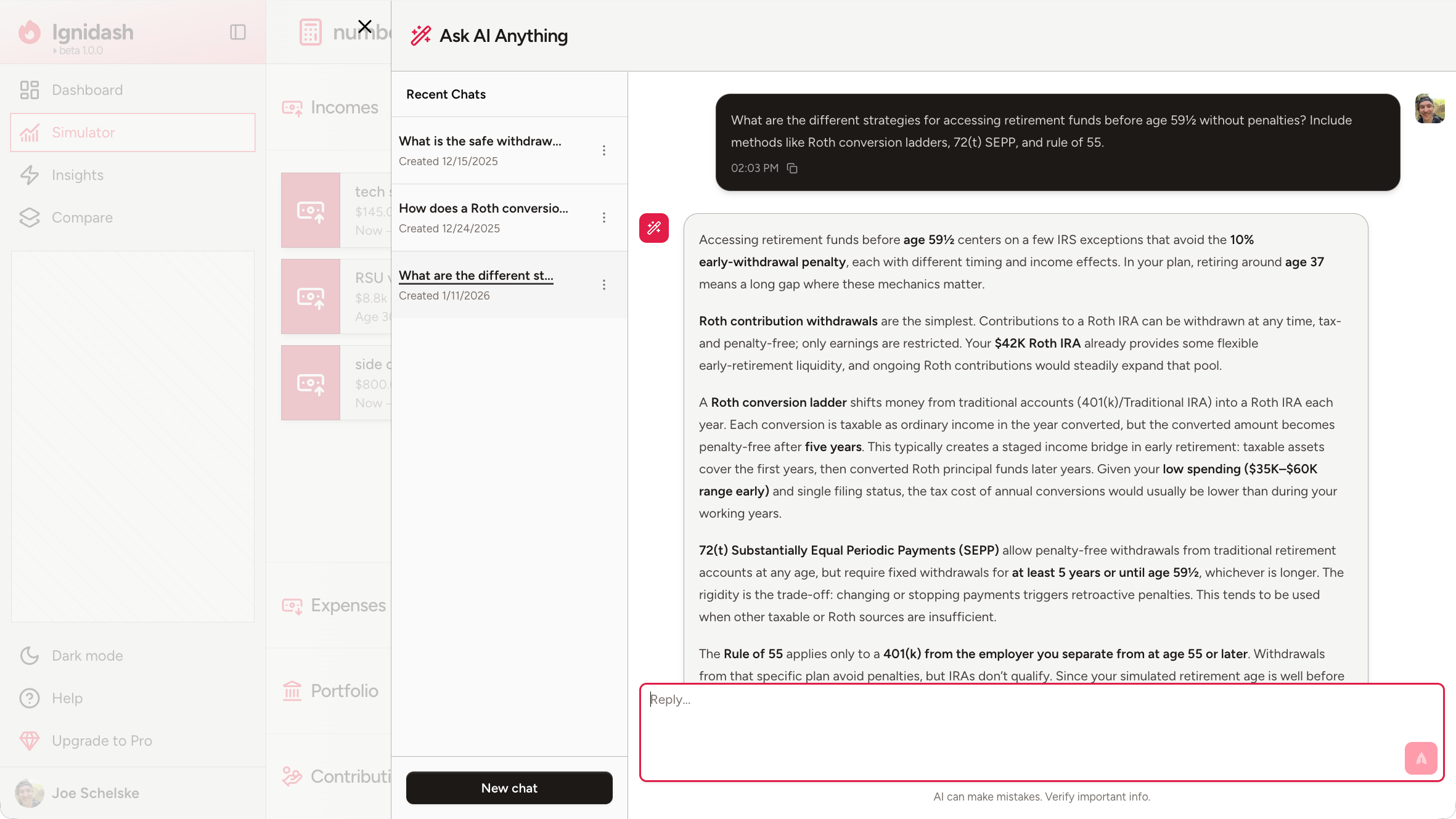 Screenshot 1 of Ignidash