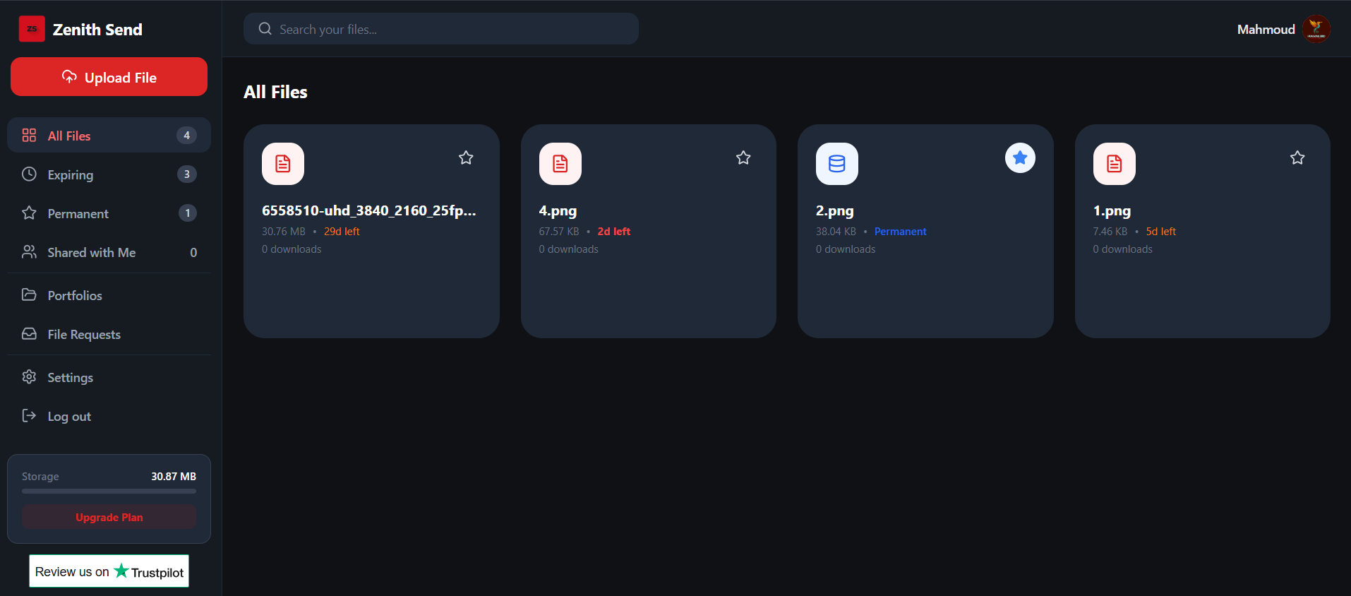 Screenshot 1 of Zenith Send