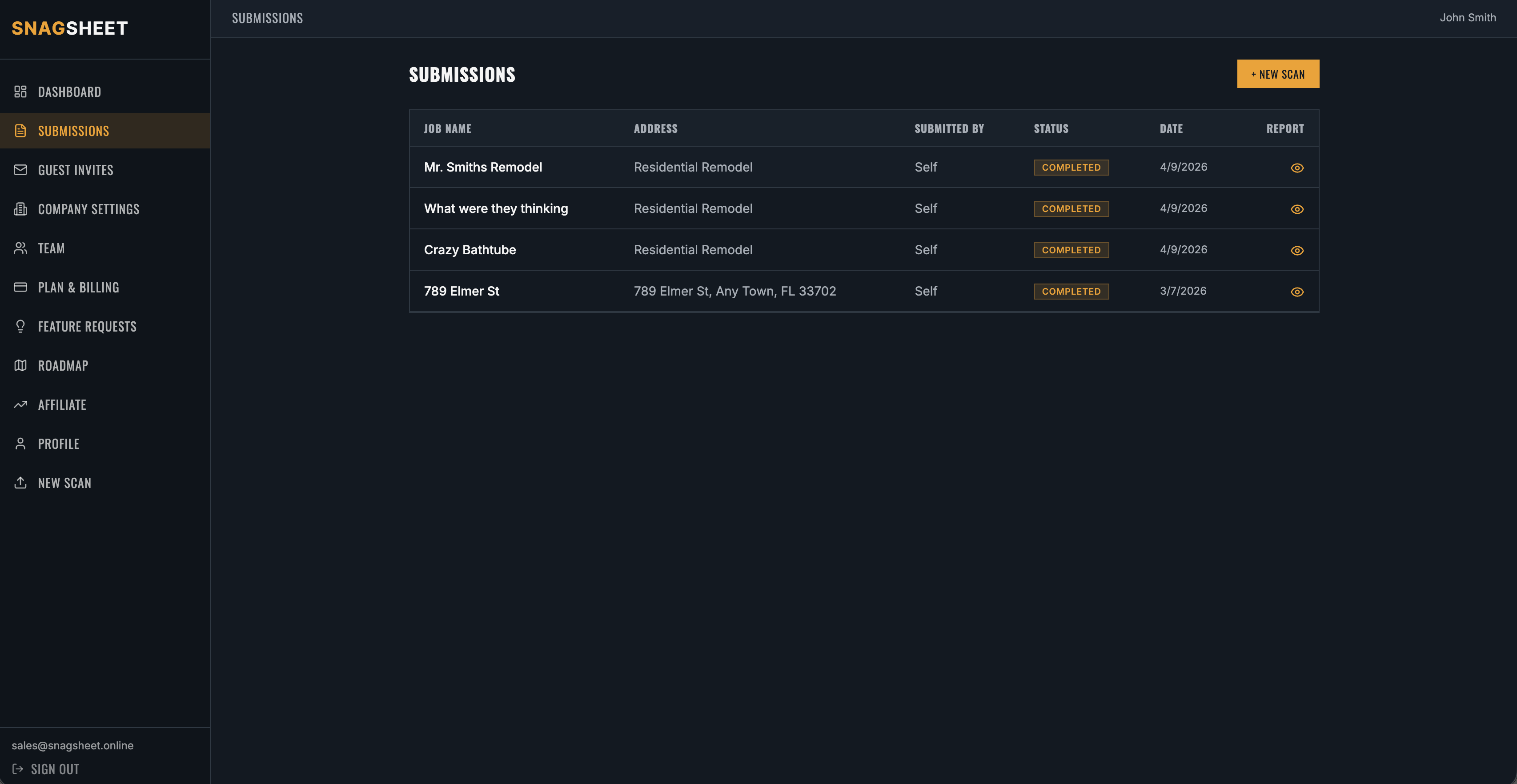 Screenshot 4 of SnagSheet