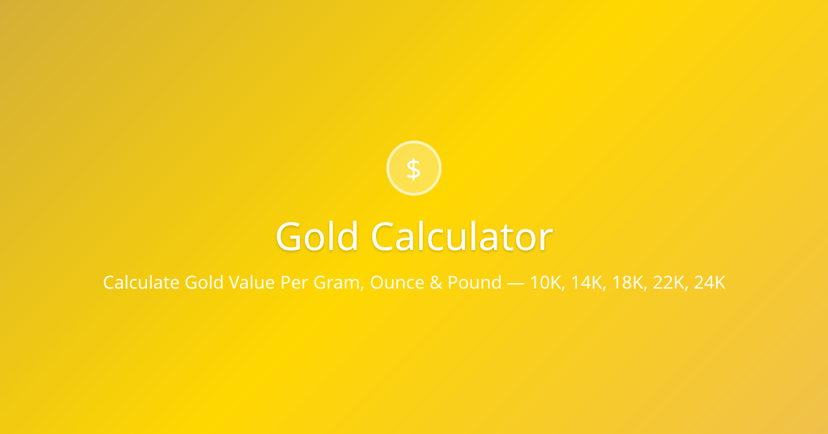 Screenshot 1 of Gold Calculator