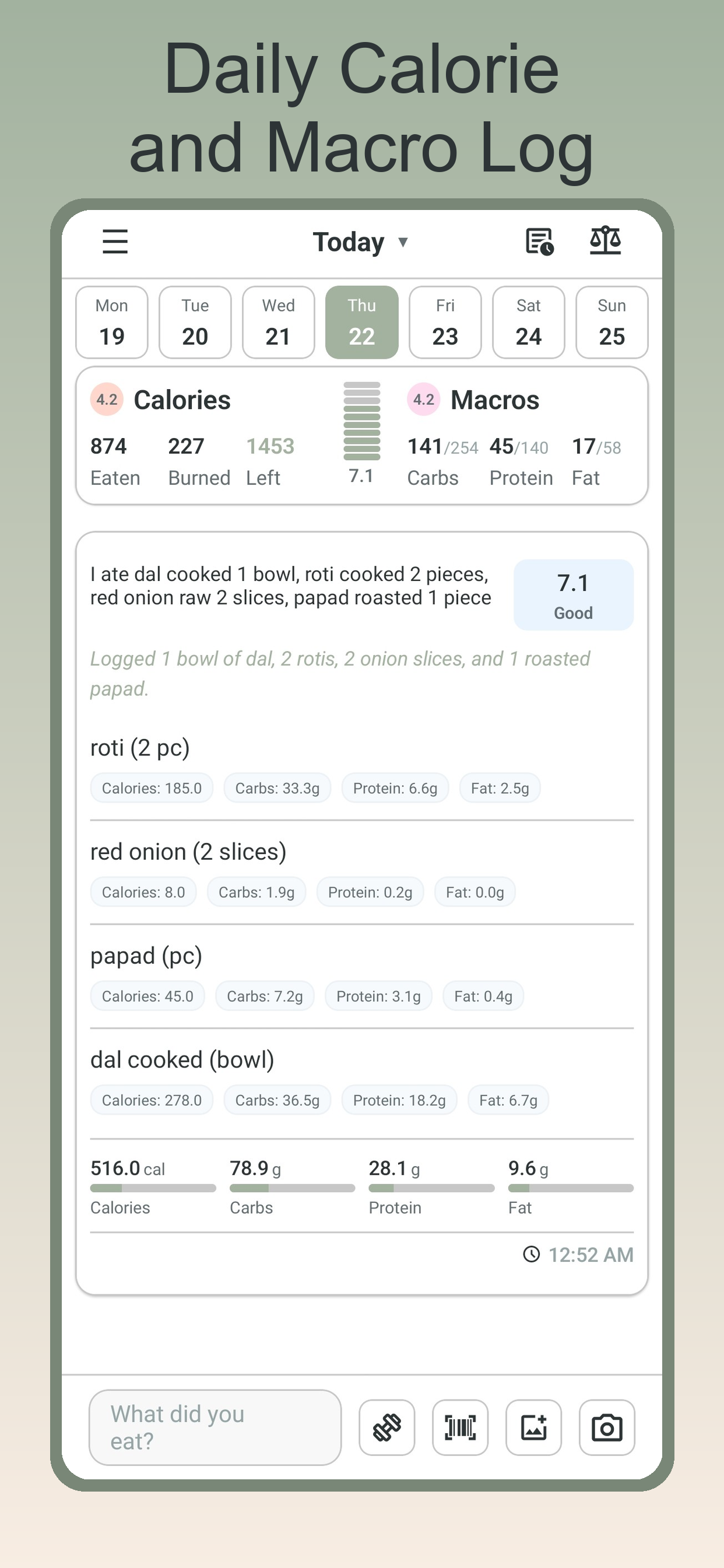 Screenshot 2 of Caloriva: AI Calorie & Gym Tracker
