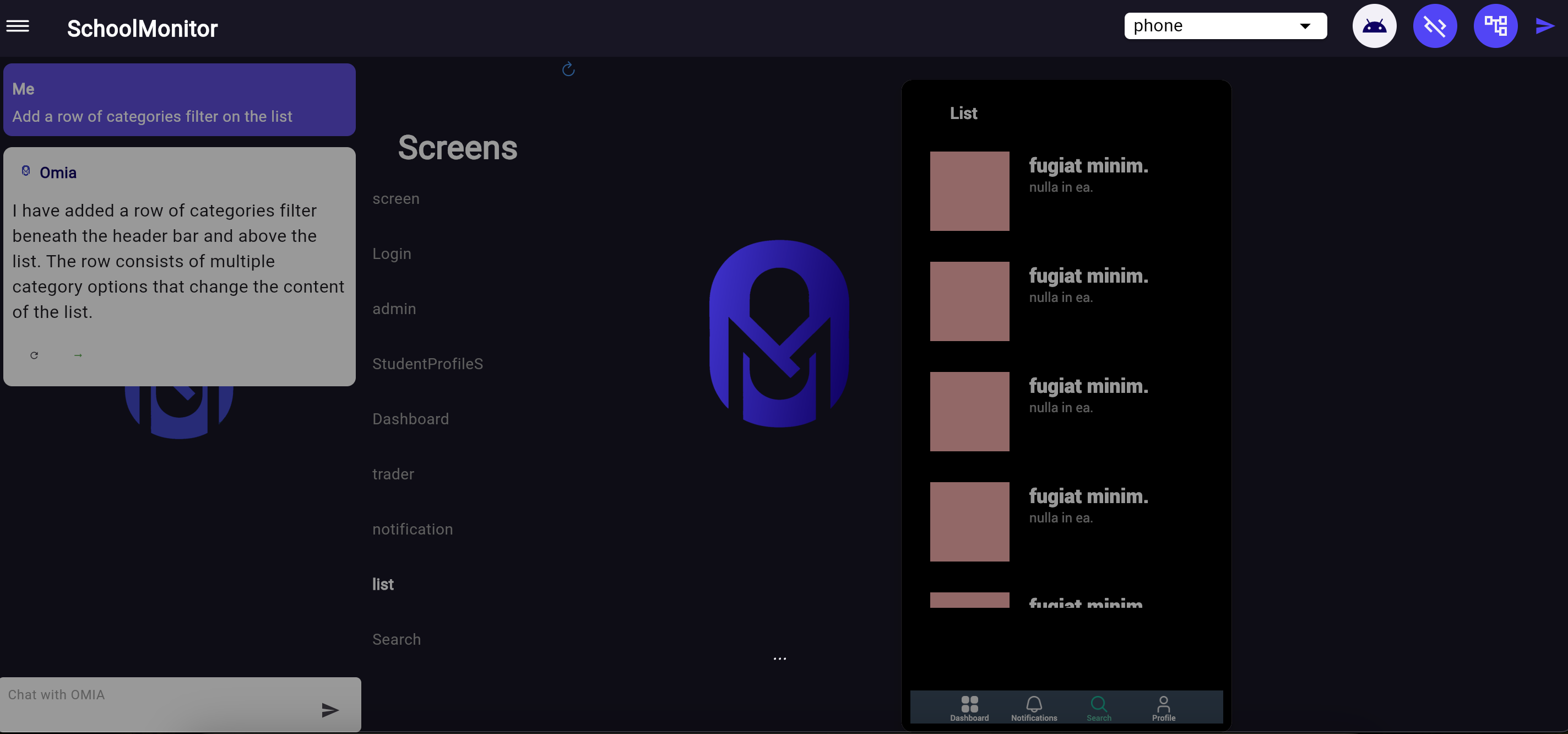 Screenshot 3 of Omia Studio