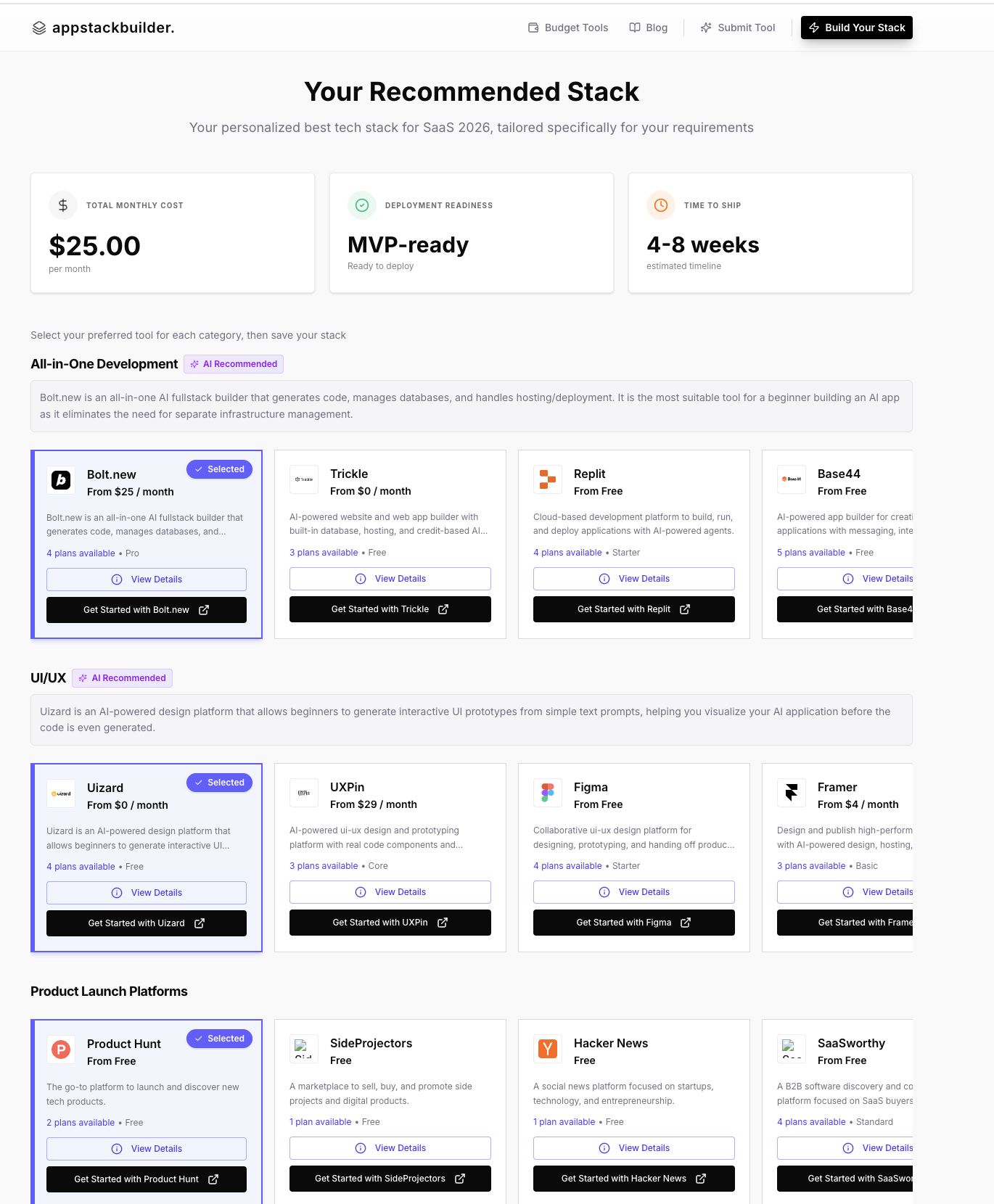 Screenshot 3 of AppStackBuilder