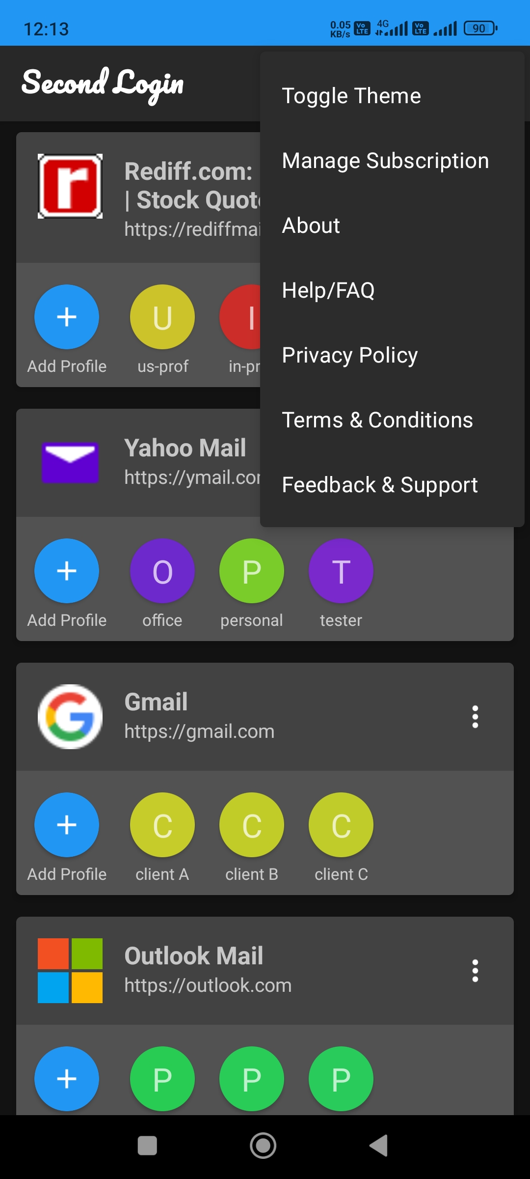 Screenshot 1 of Second Login