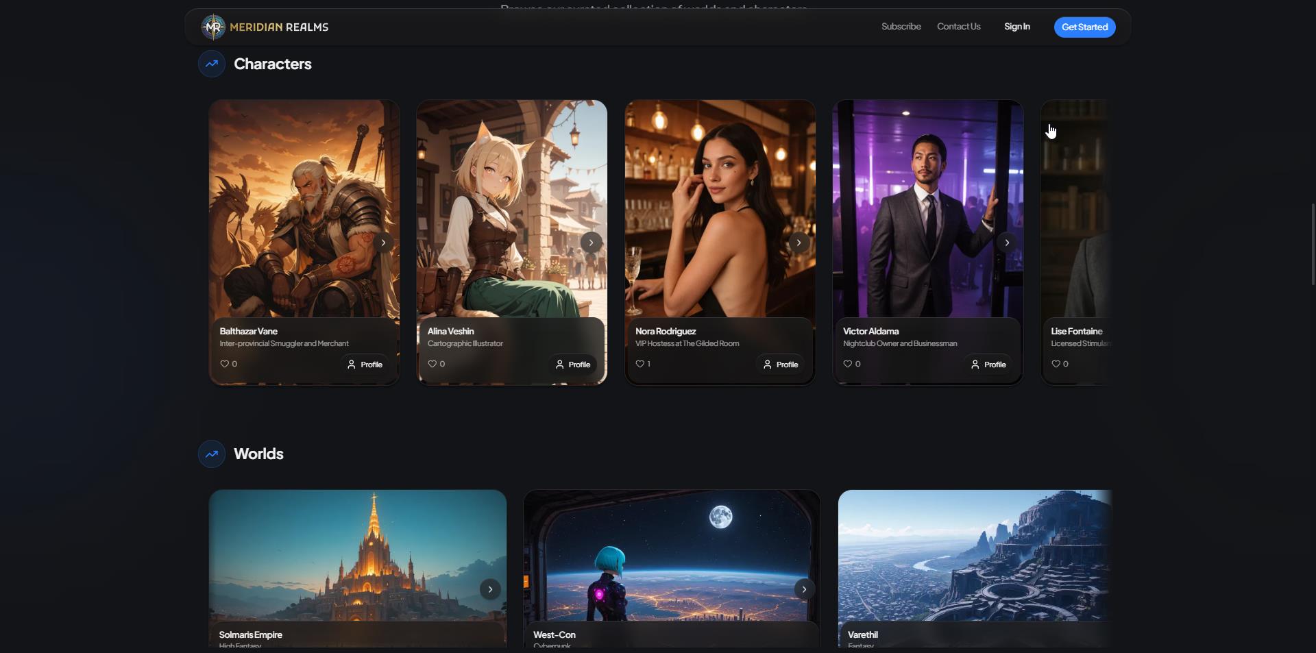 Screenshot 4 of Meridian Realms AI