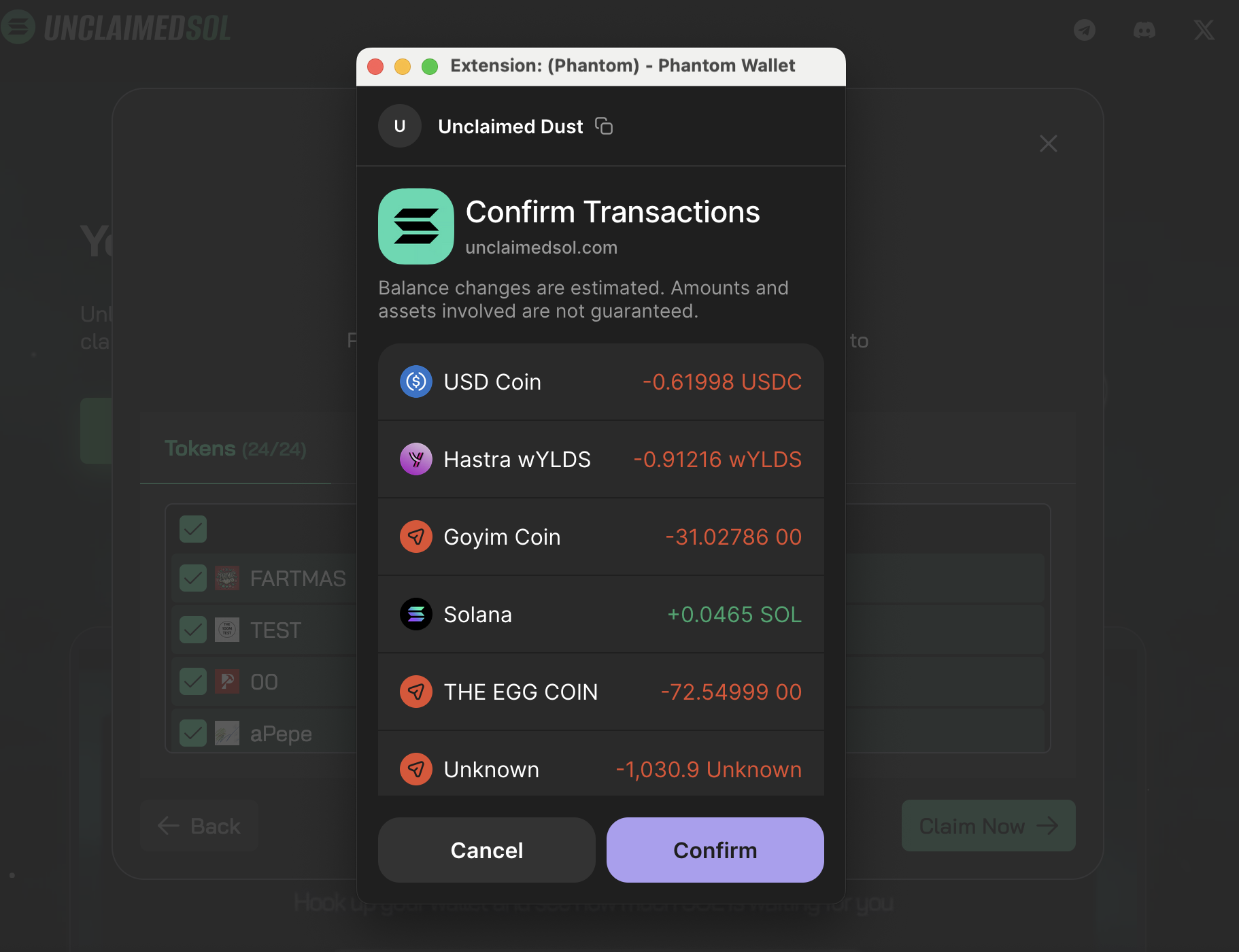 Screenshot 8 of Unclaimed SOL