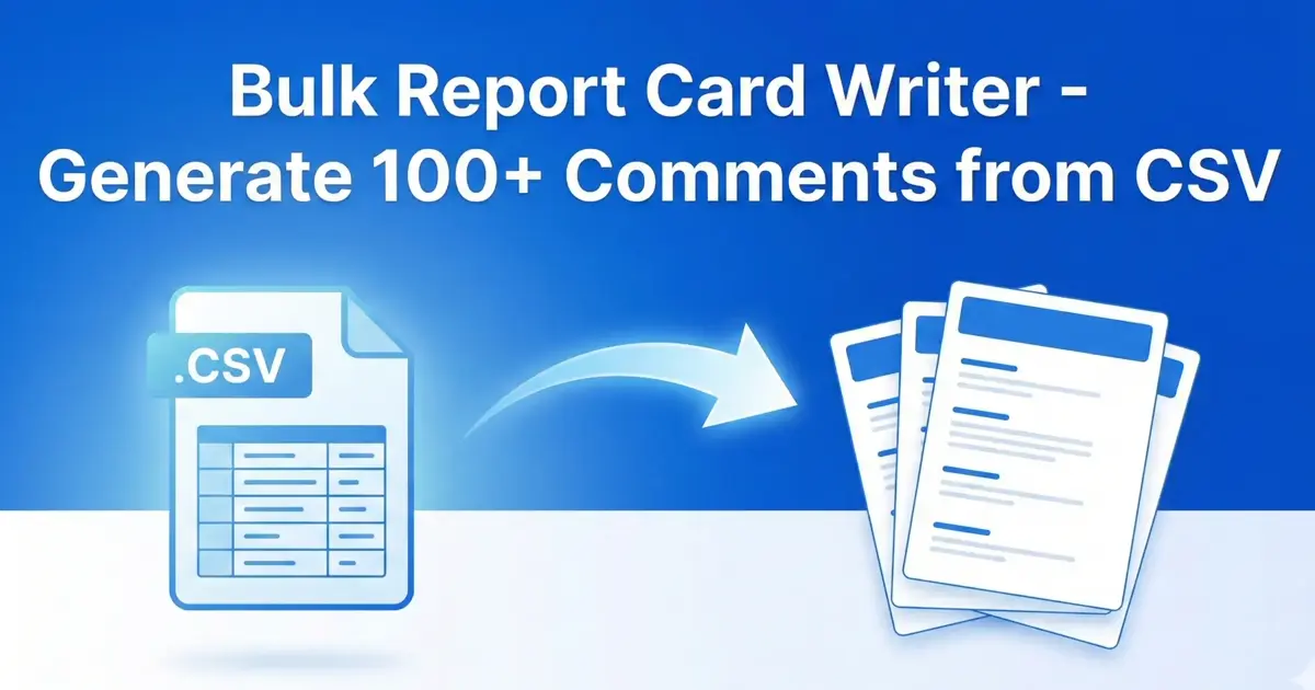 Screenshot 1 of Kriterix AI Report Card Generator