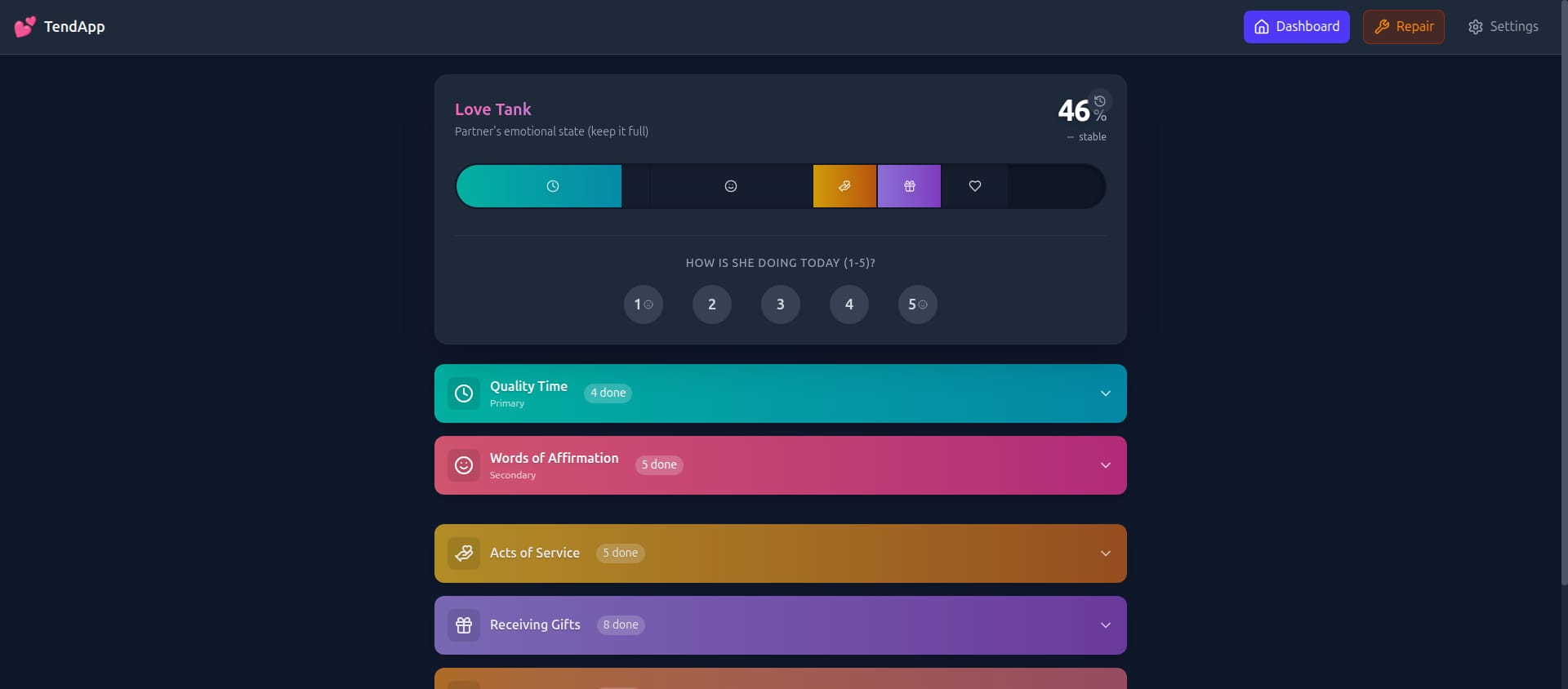 Screenshot 1 of TendApp