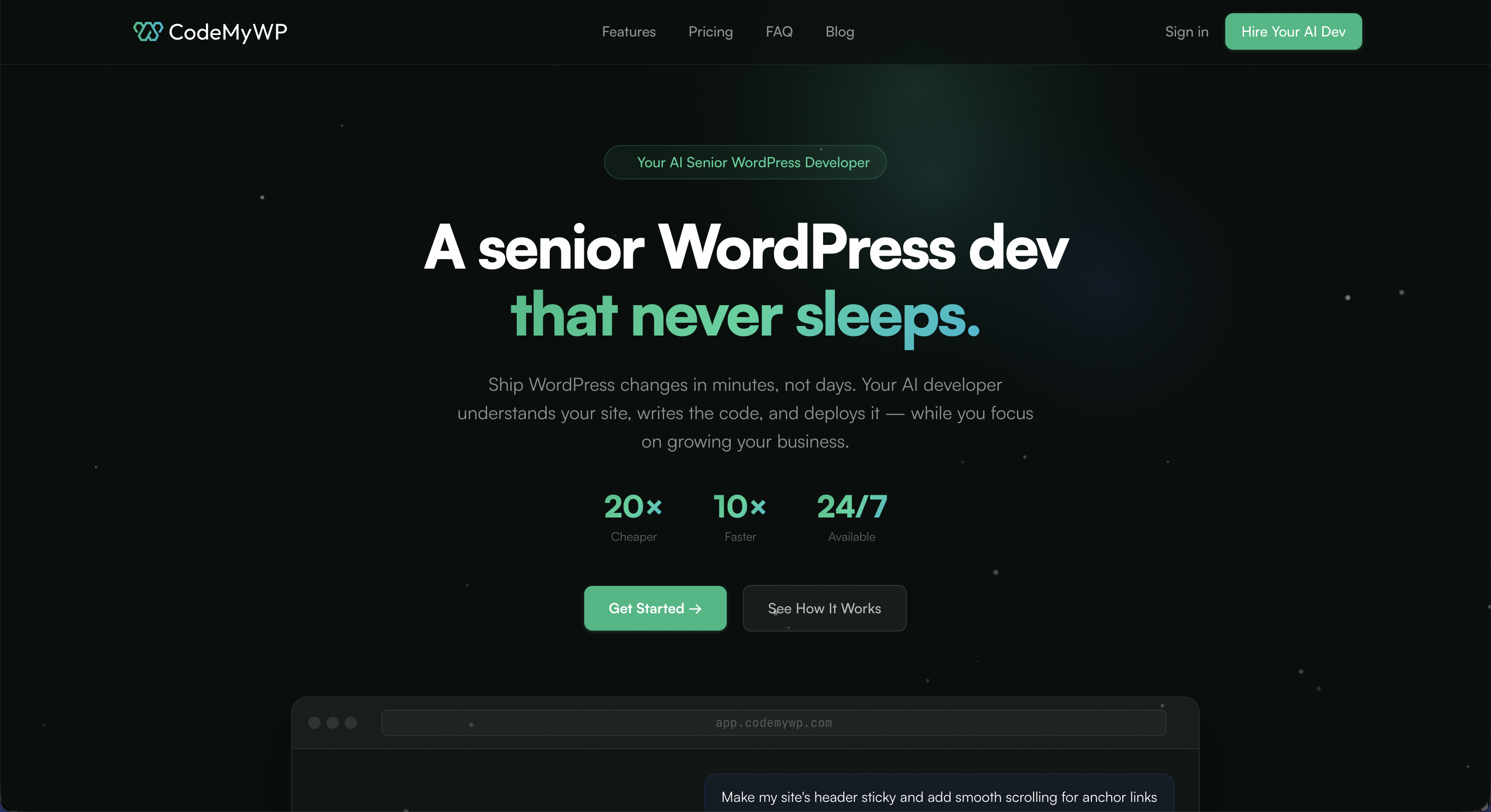 Screenshot 5 of CodeMyWP