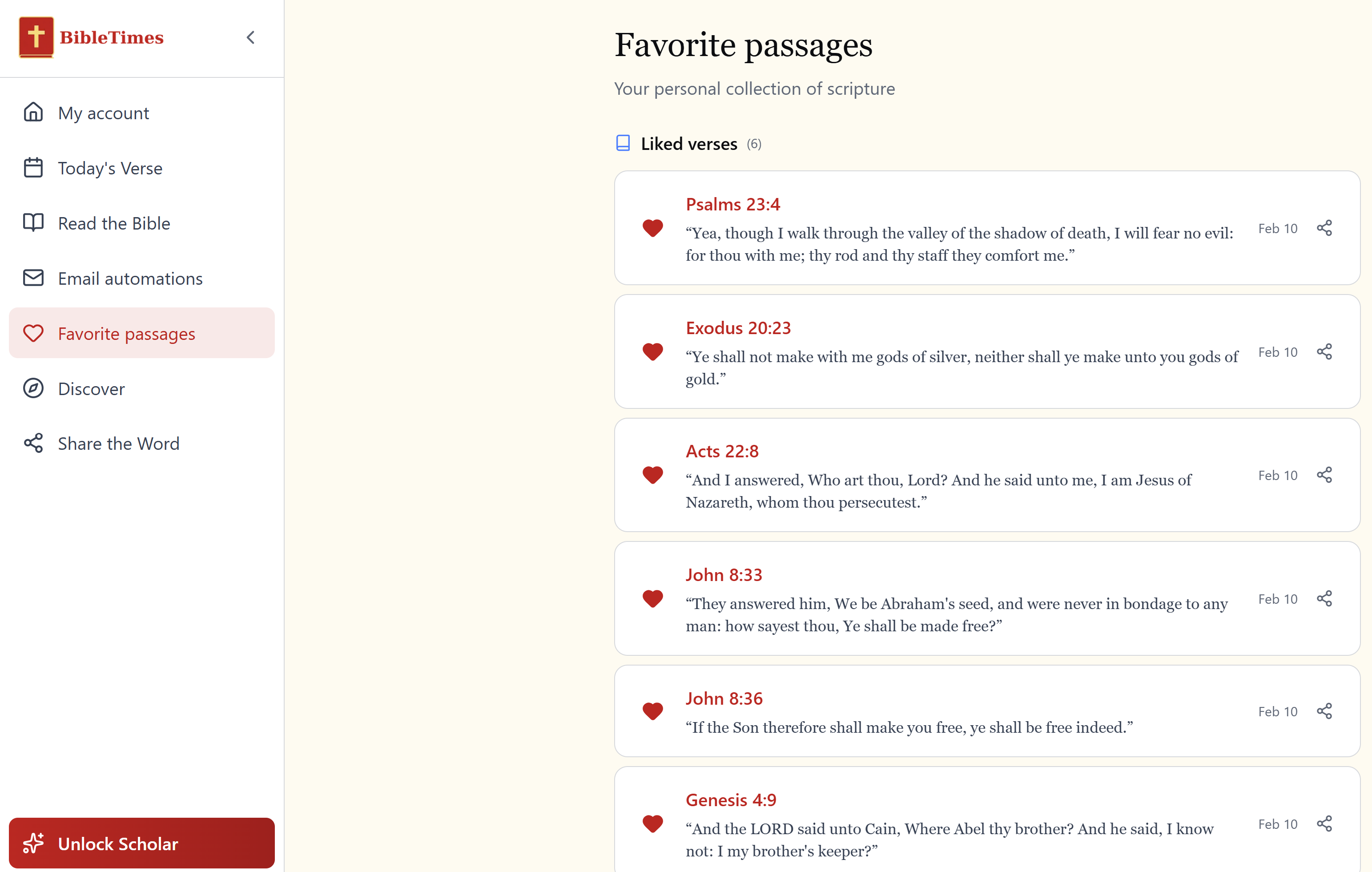 Screenshot 1 of BibleTimes