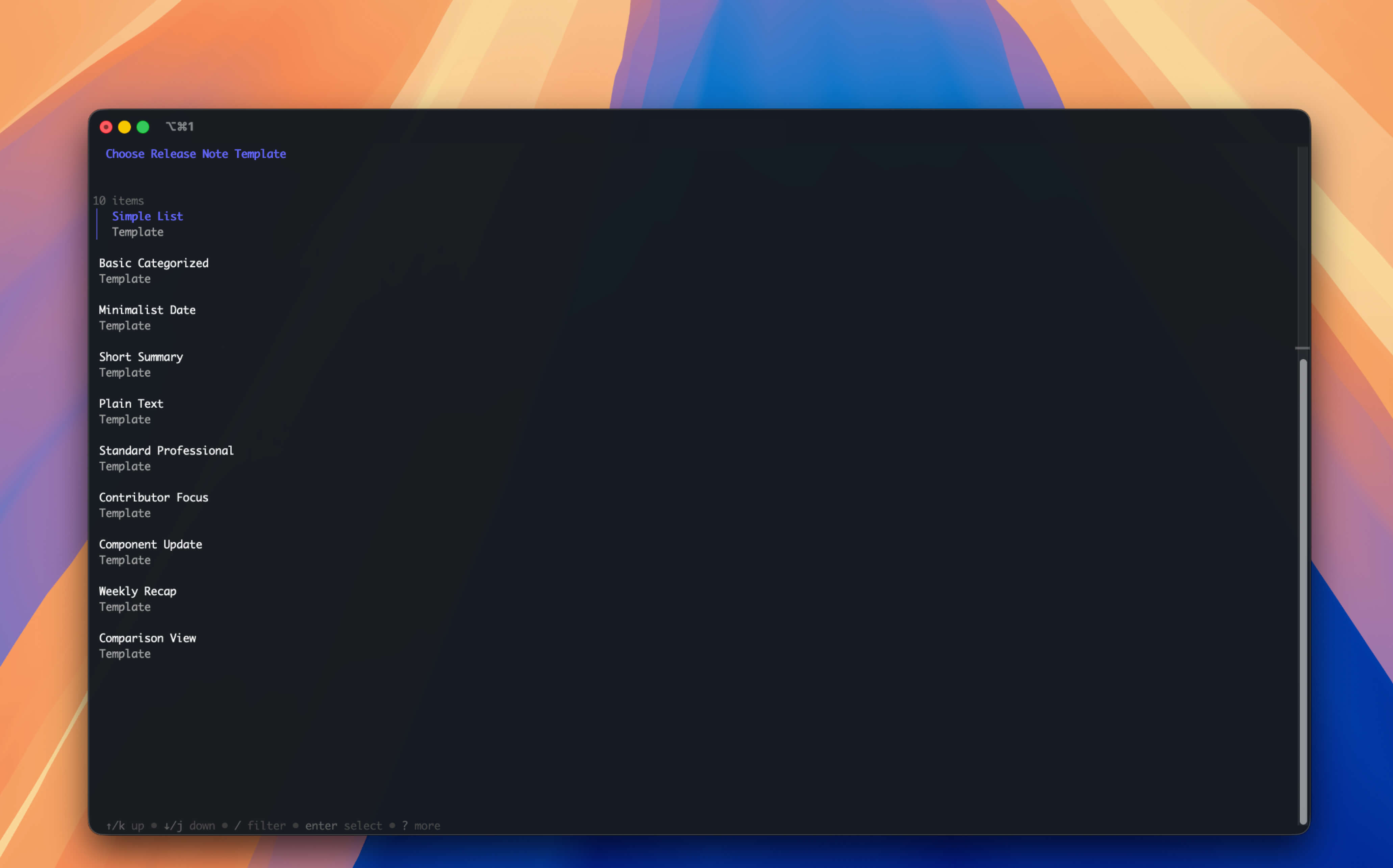 Screenshot 3 of Auto Release Notes