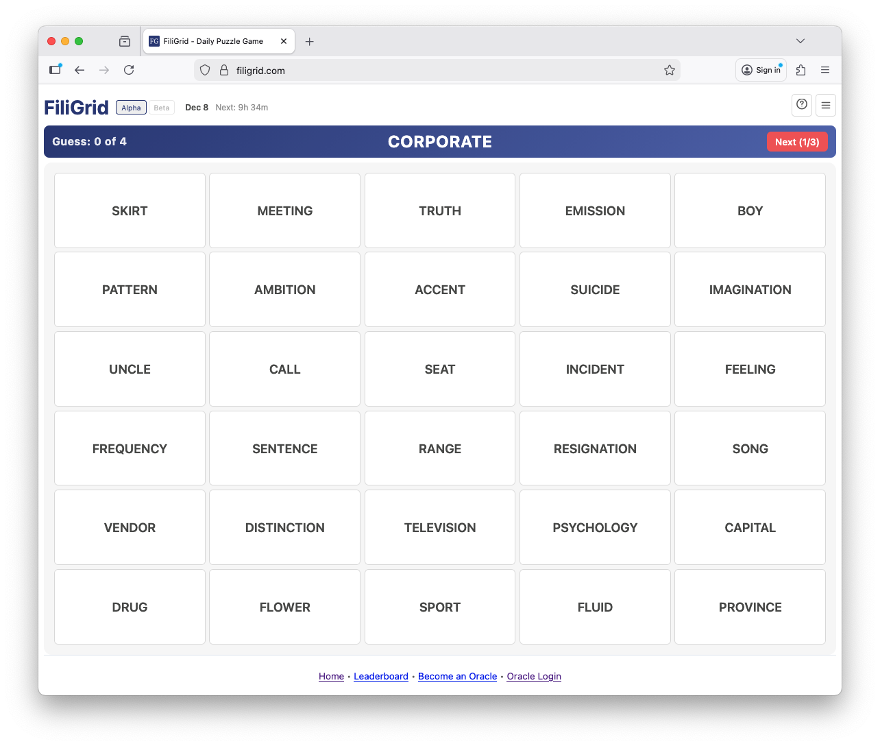 Screenshot 1 of FiliGrid - Daily Puzzle Game