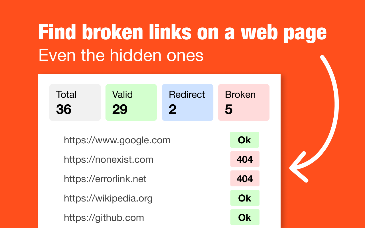 Screenshot 1 of Broken Links Checker
