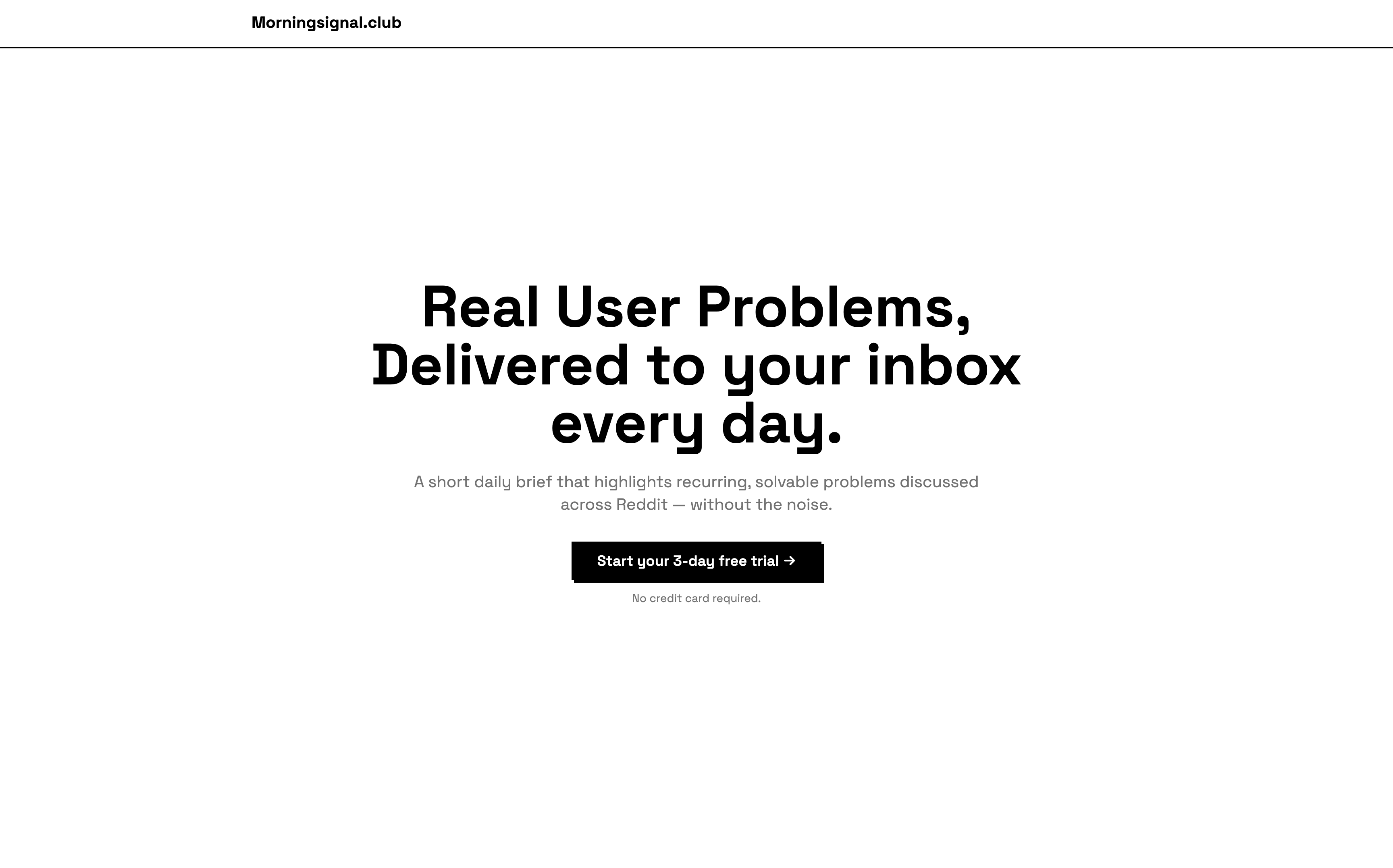 Screenshot 1 of MorningSignal