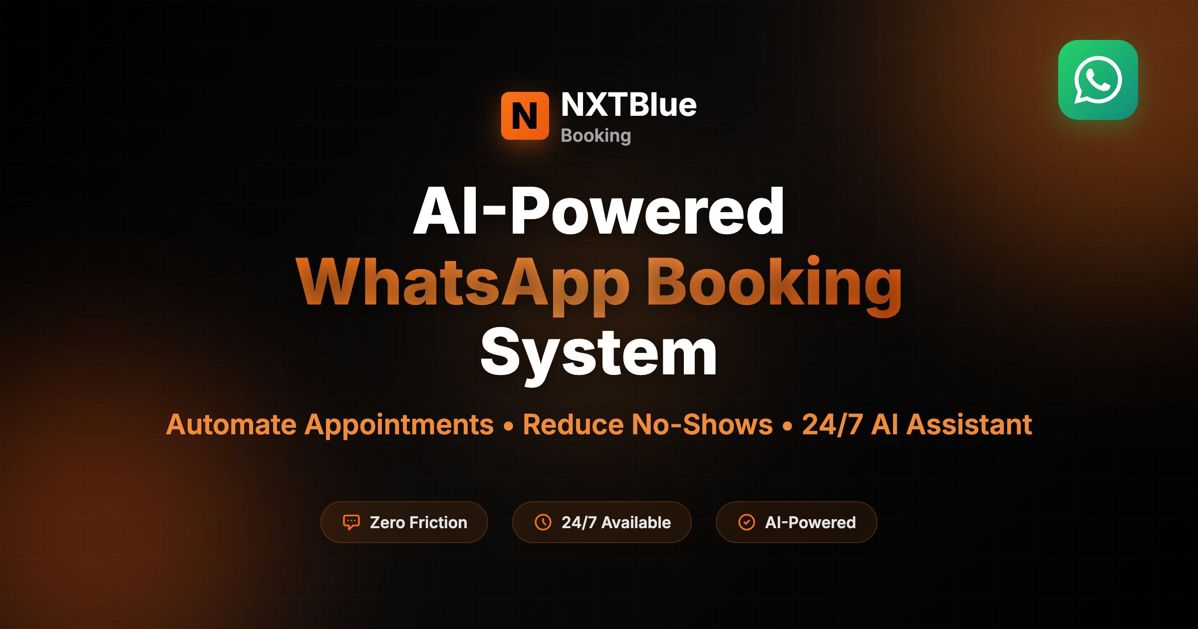 Screenshot 1 of AI-Powered WhatsApp Booking System