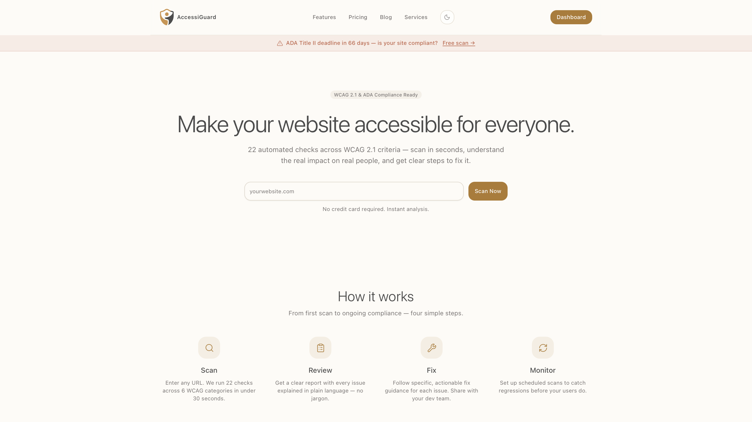 Screenshot 1 of AccessiGuard