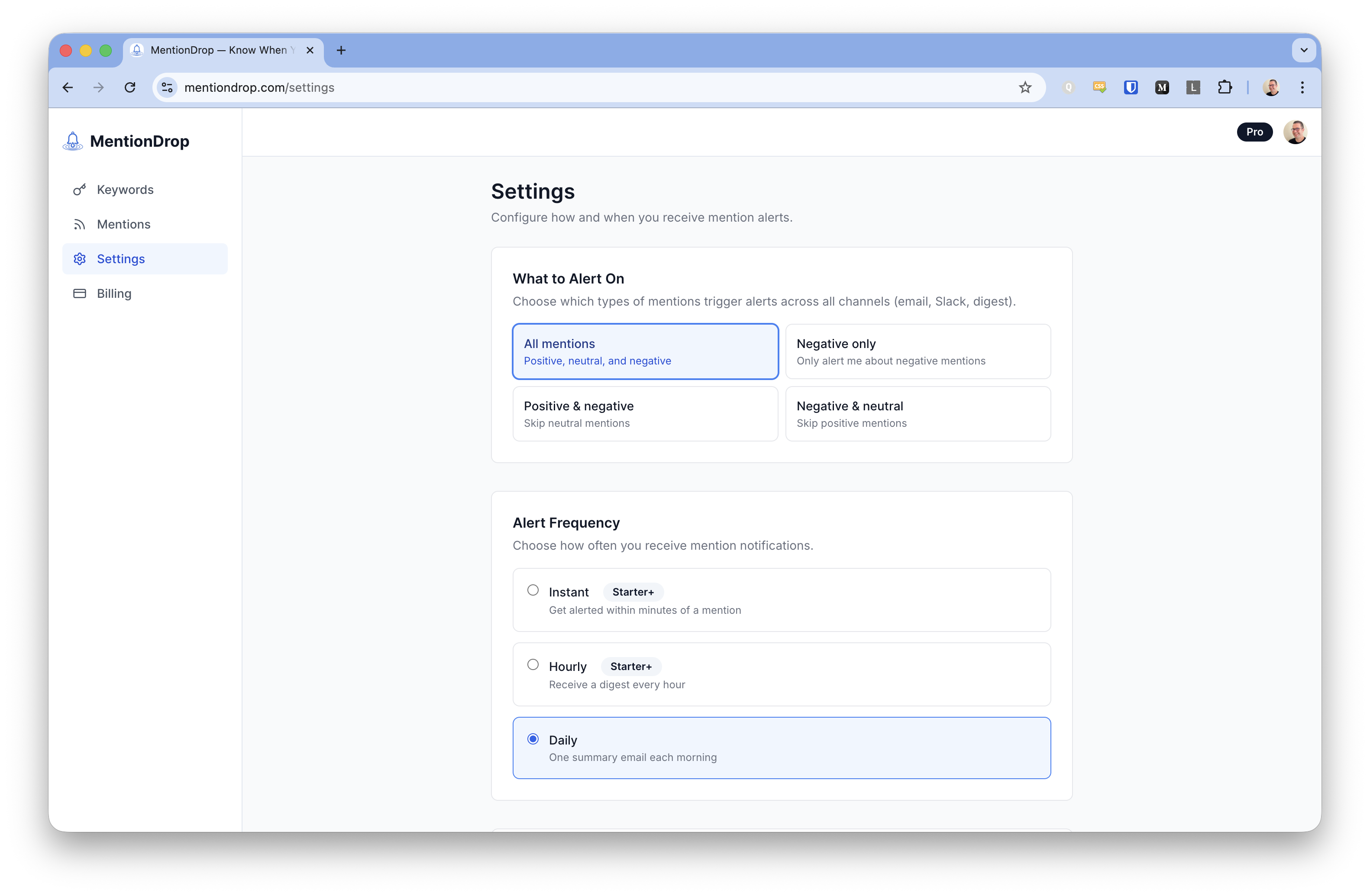 Screenshot 4 of MentionDrop