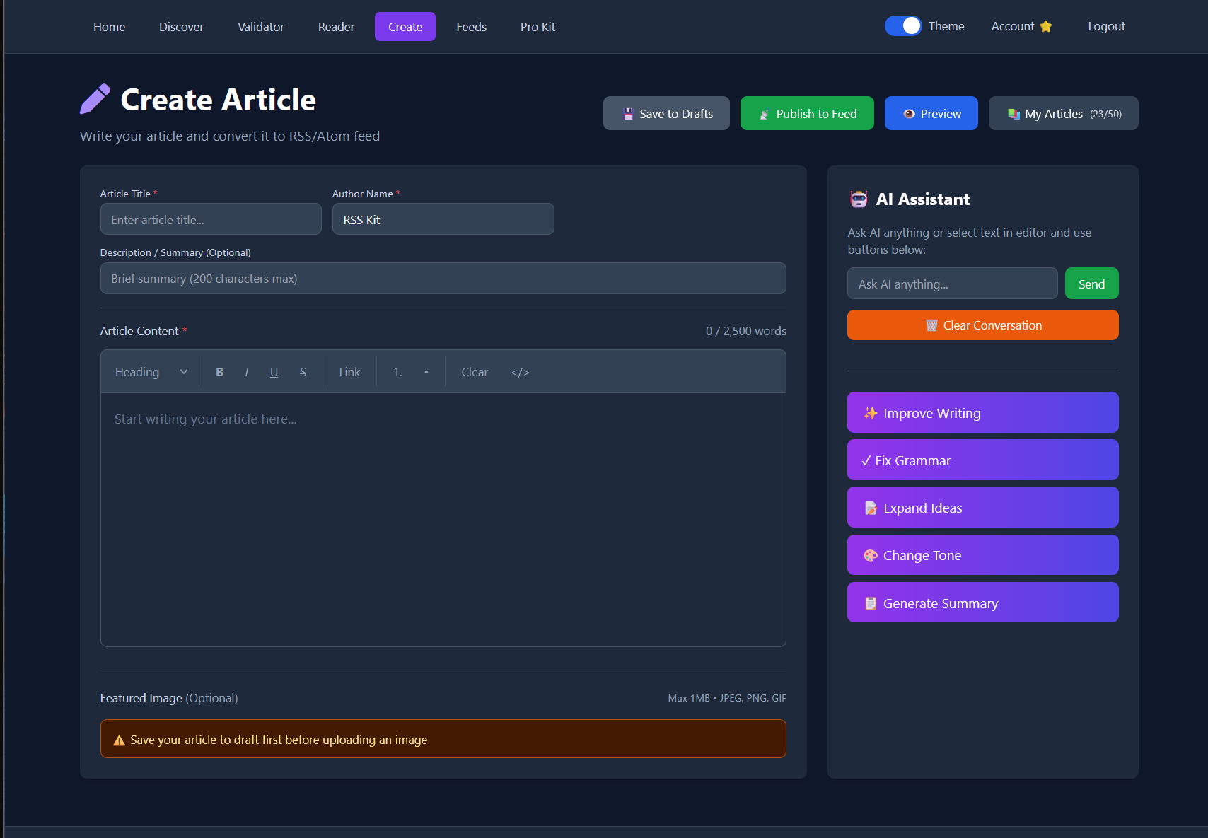 Screenshot 9 of RSS Kit