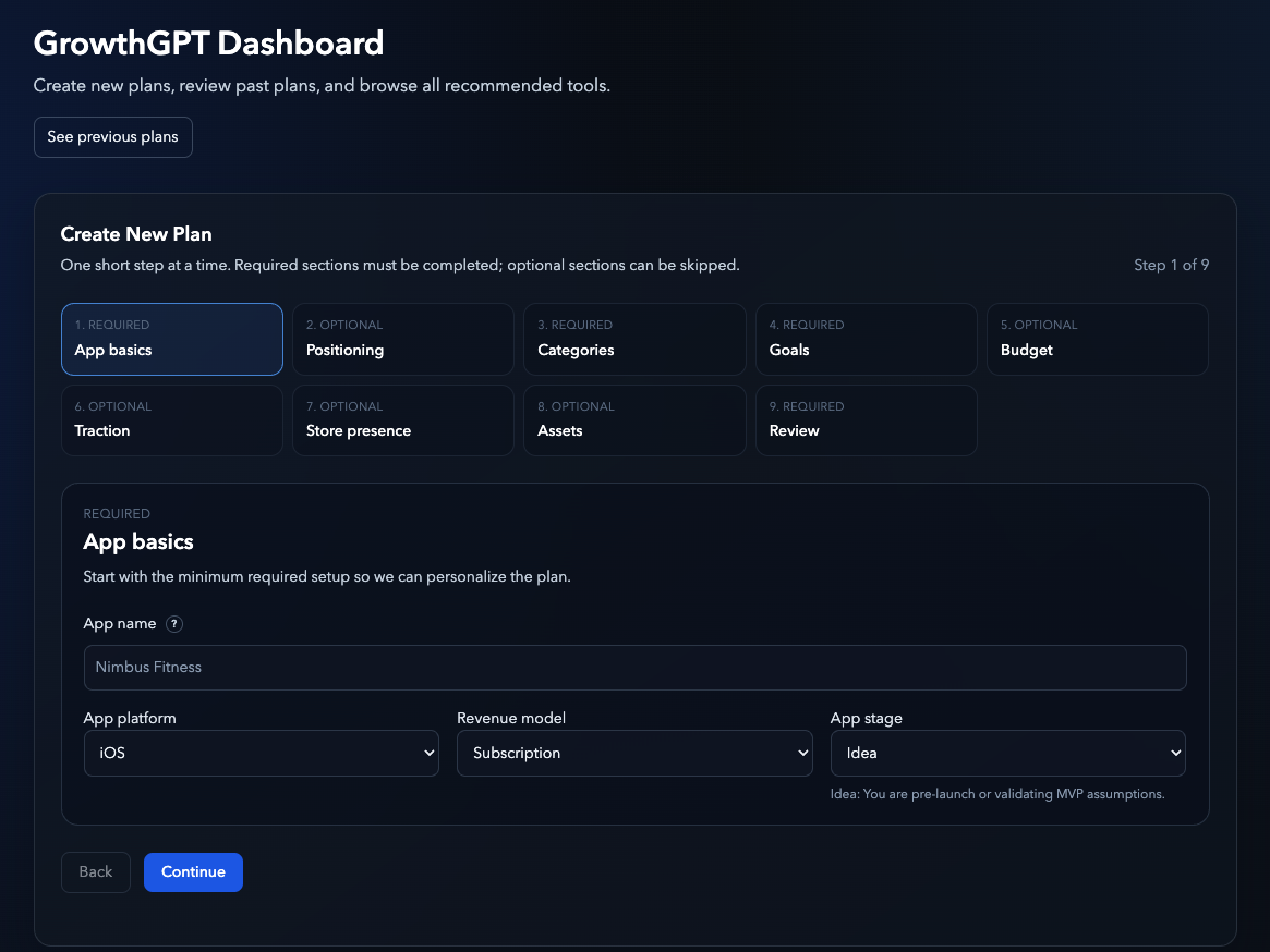 Screenshot 2 of GrowthGPT