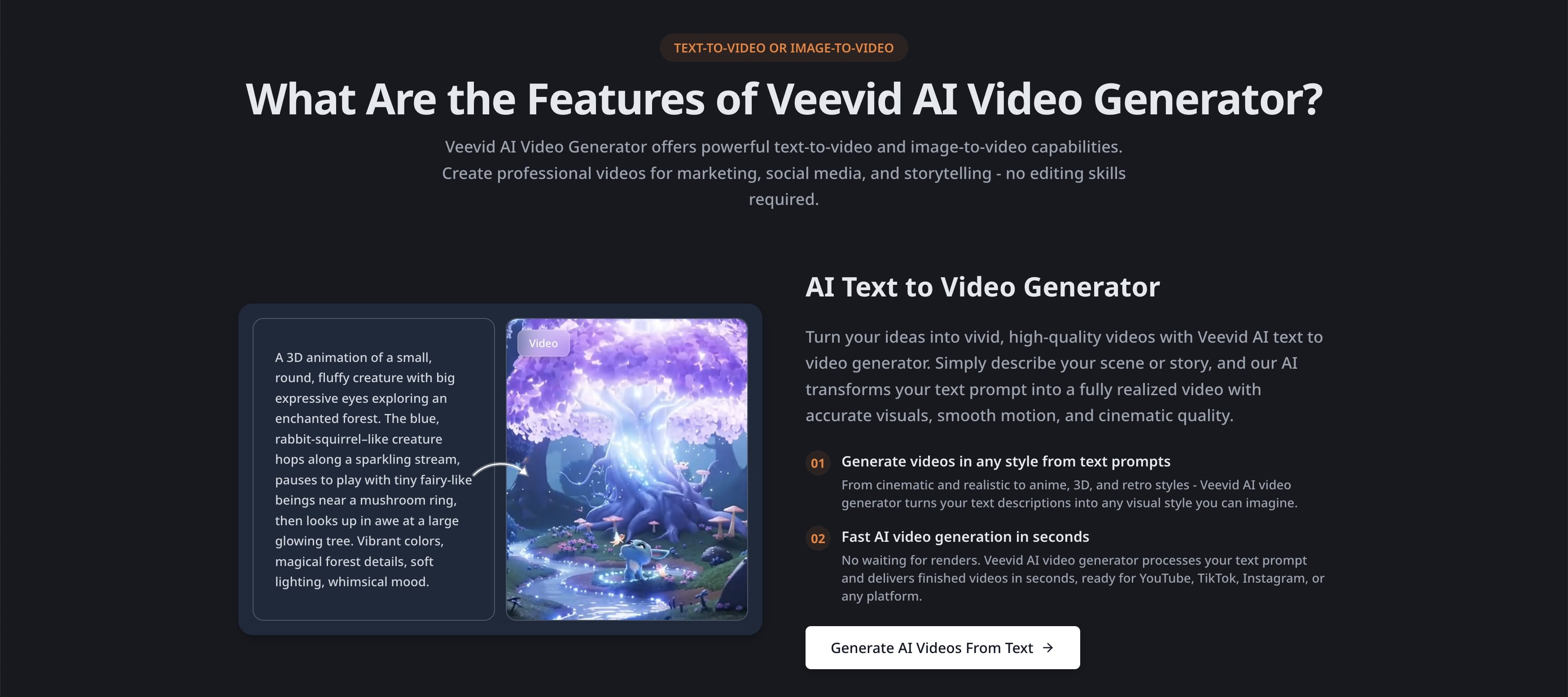 Screenshot 2 of Generate Cinematic AI Videos -   Veevid