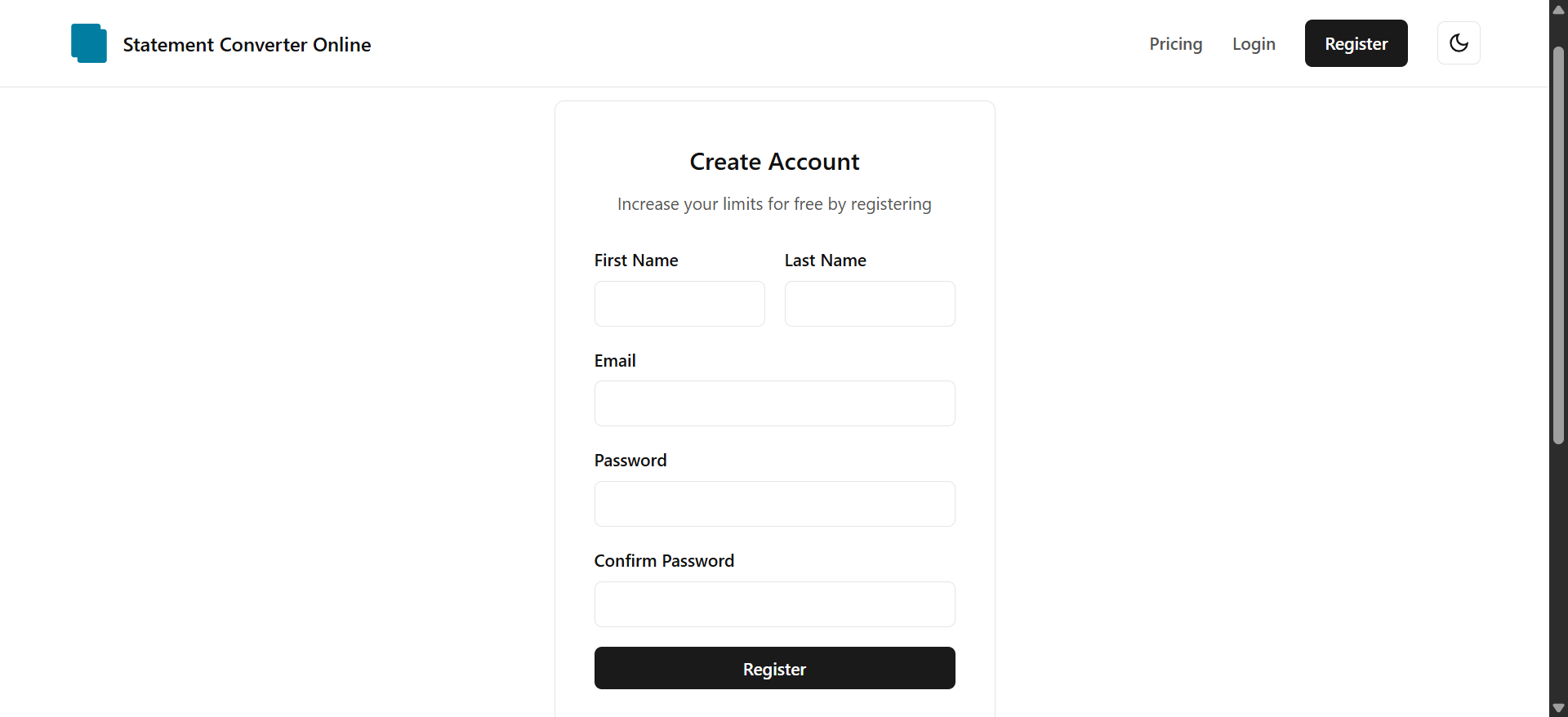 Screenshot 3 of Statement Converter Online