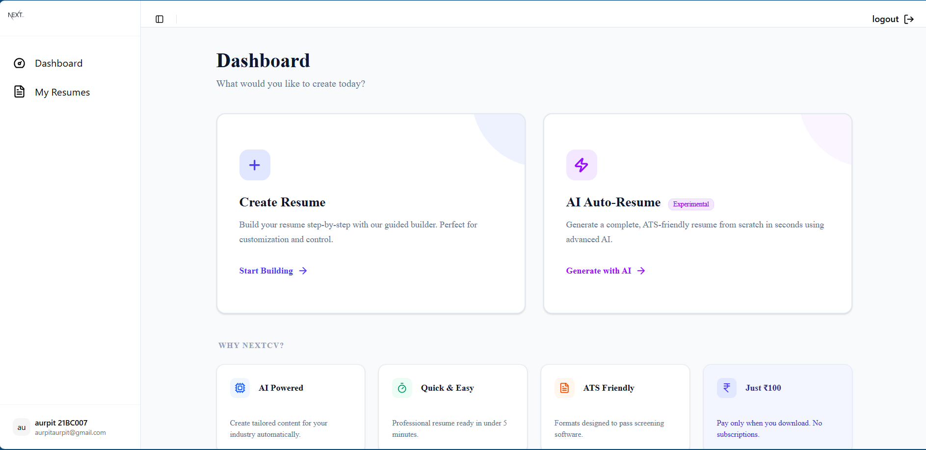 Screenshot 2 of NextCV
