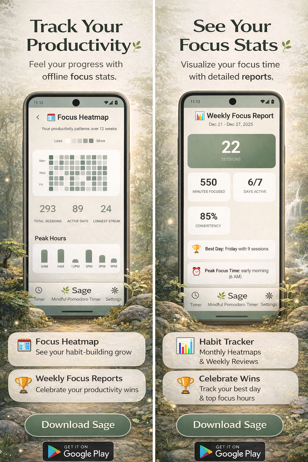 Screenshot 3 of Sage - Pomodoro Focus Timer