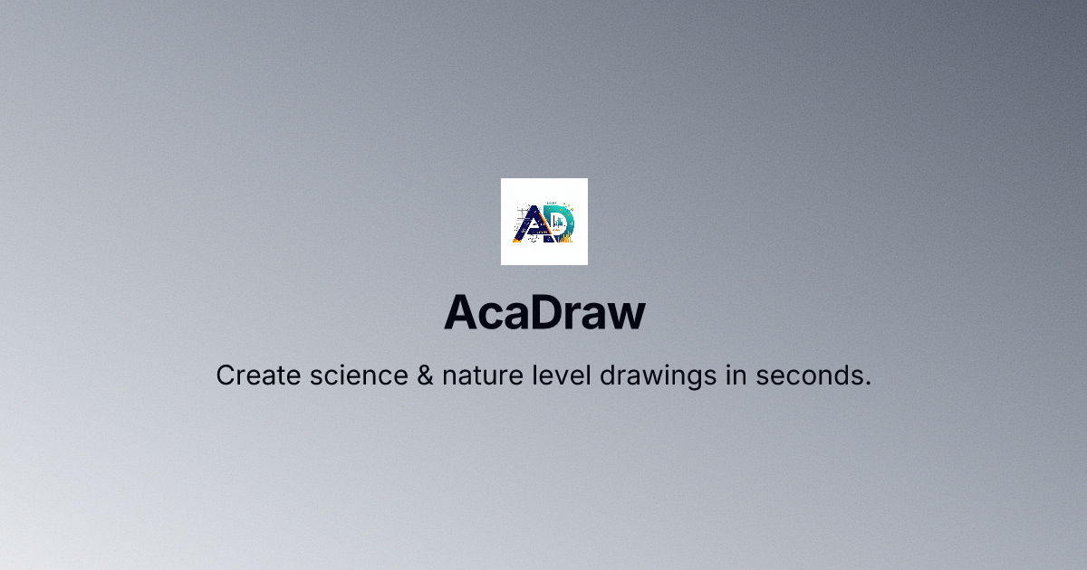 Screenshot 1 of AcaDraw - AI Science Drawing Tool