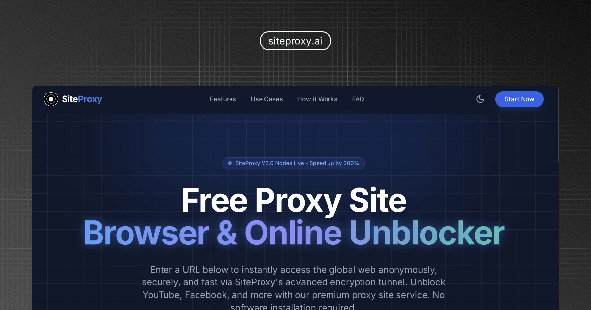 Screenshot 1 of SiteProxy