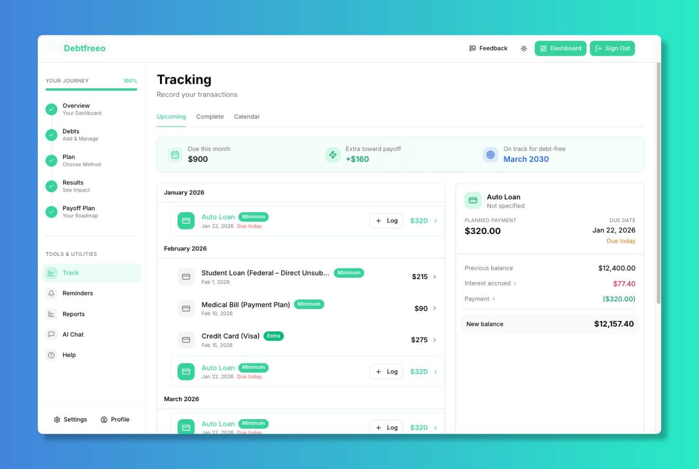 Screenshot 5 of Debtfreeo