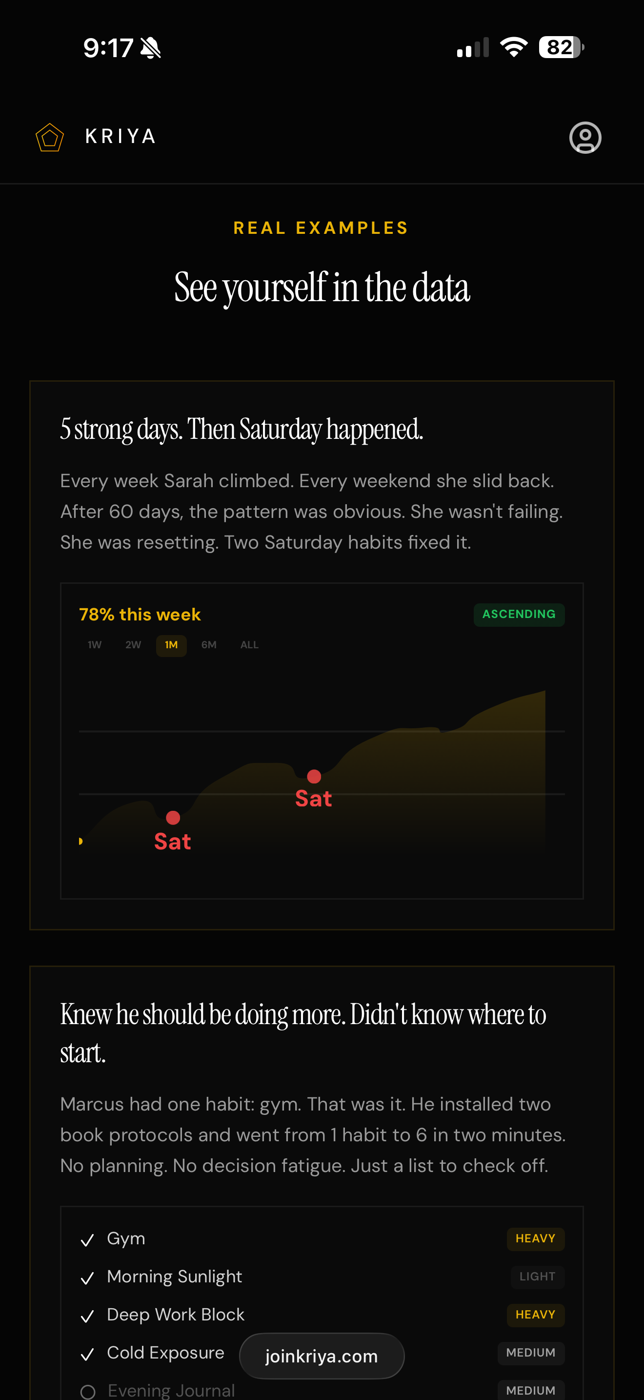 Screenshot 3 of Kriya | Daily Habit and Routine Builder