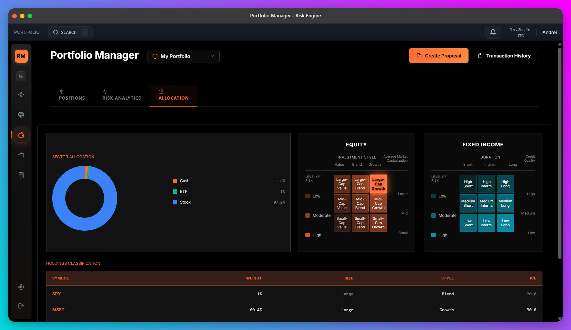 Screenshot 2 of Genesis Risk Monitor