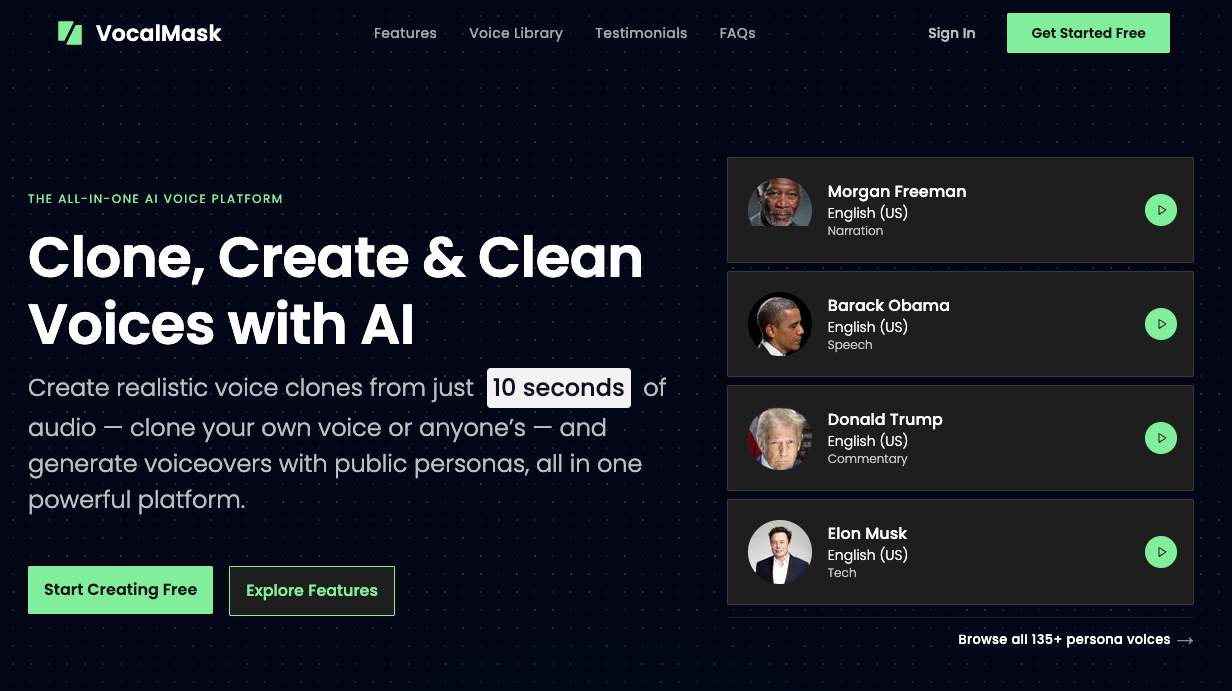 Screenshot 1 of VocalMask