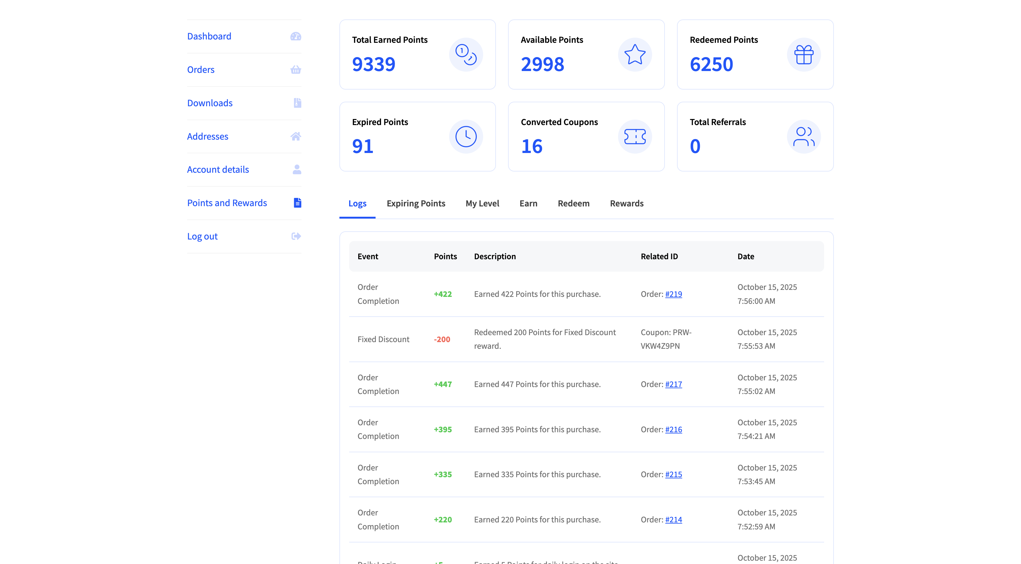 Screenshot 6 of LoyaltyX – WooCommerce Points & Rewards