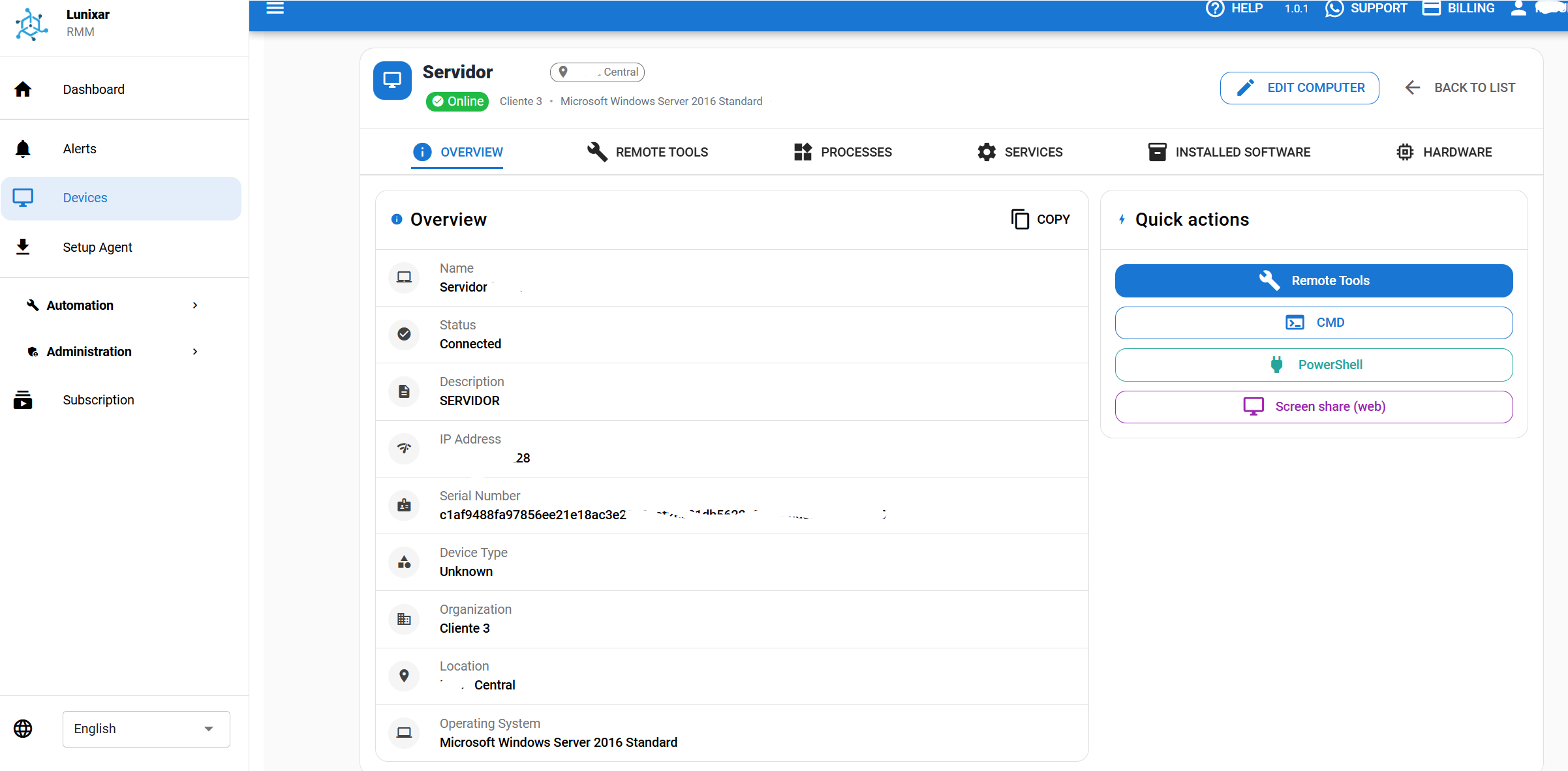 Screenshot 3 of Lunixar RMM