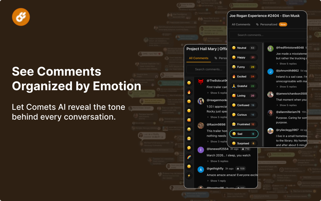 Screenshot 2 of Comets AI