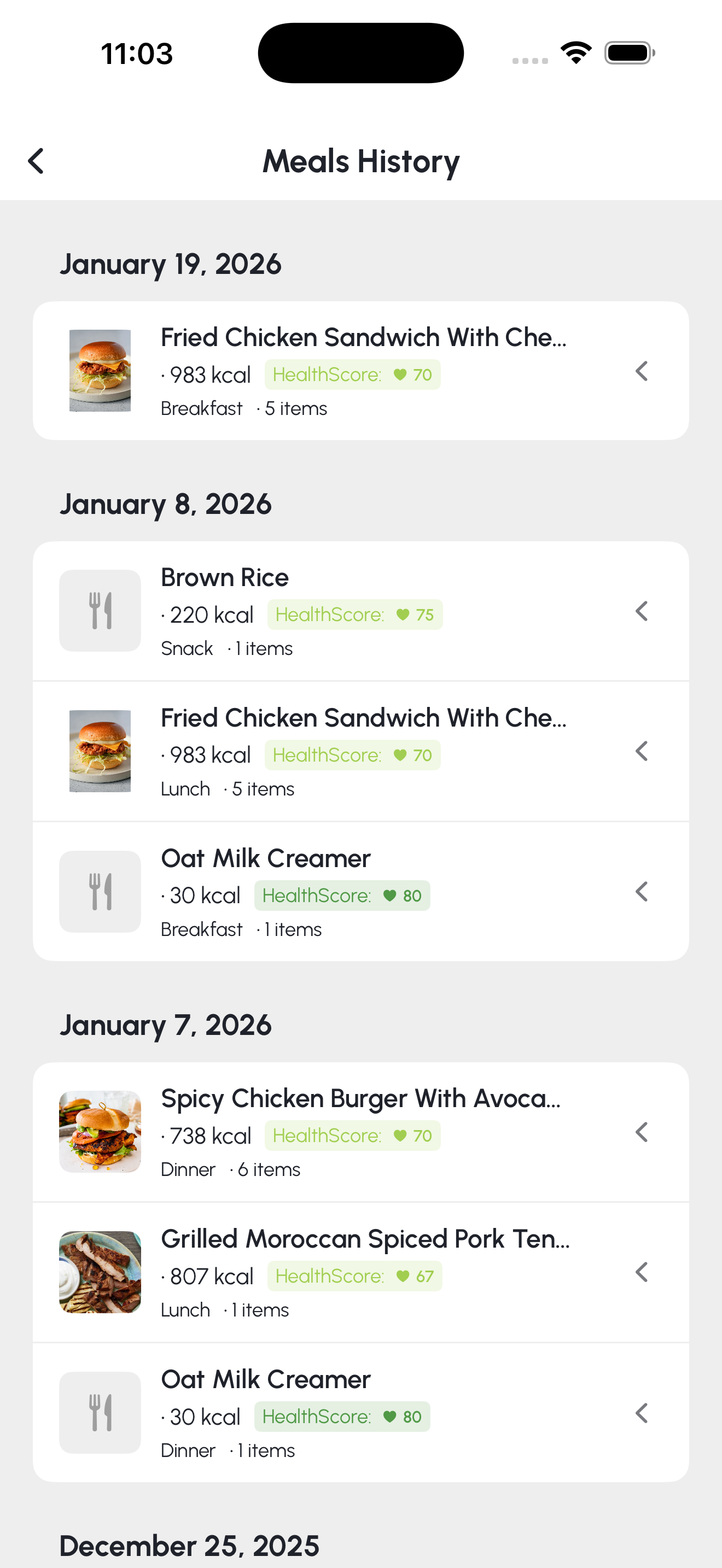 Screenshot 2 of Calorie Smart AI