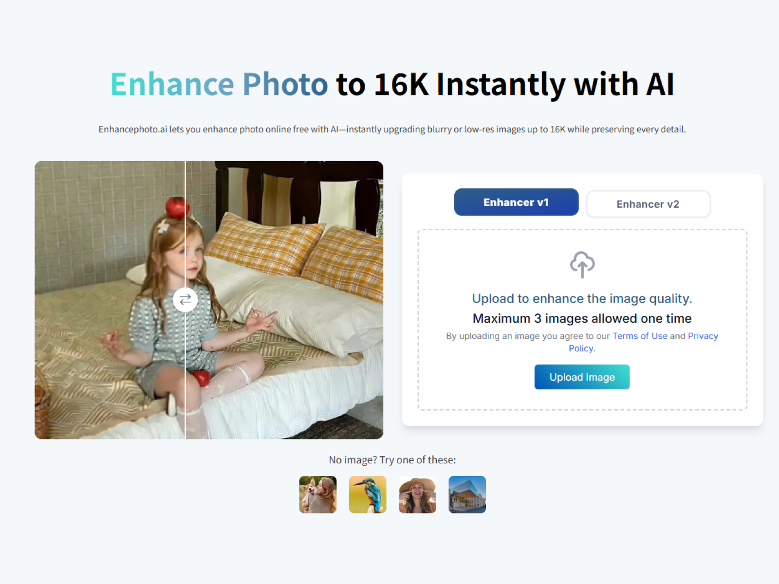 Screenshot 1 of EnhancePhoto AI