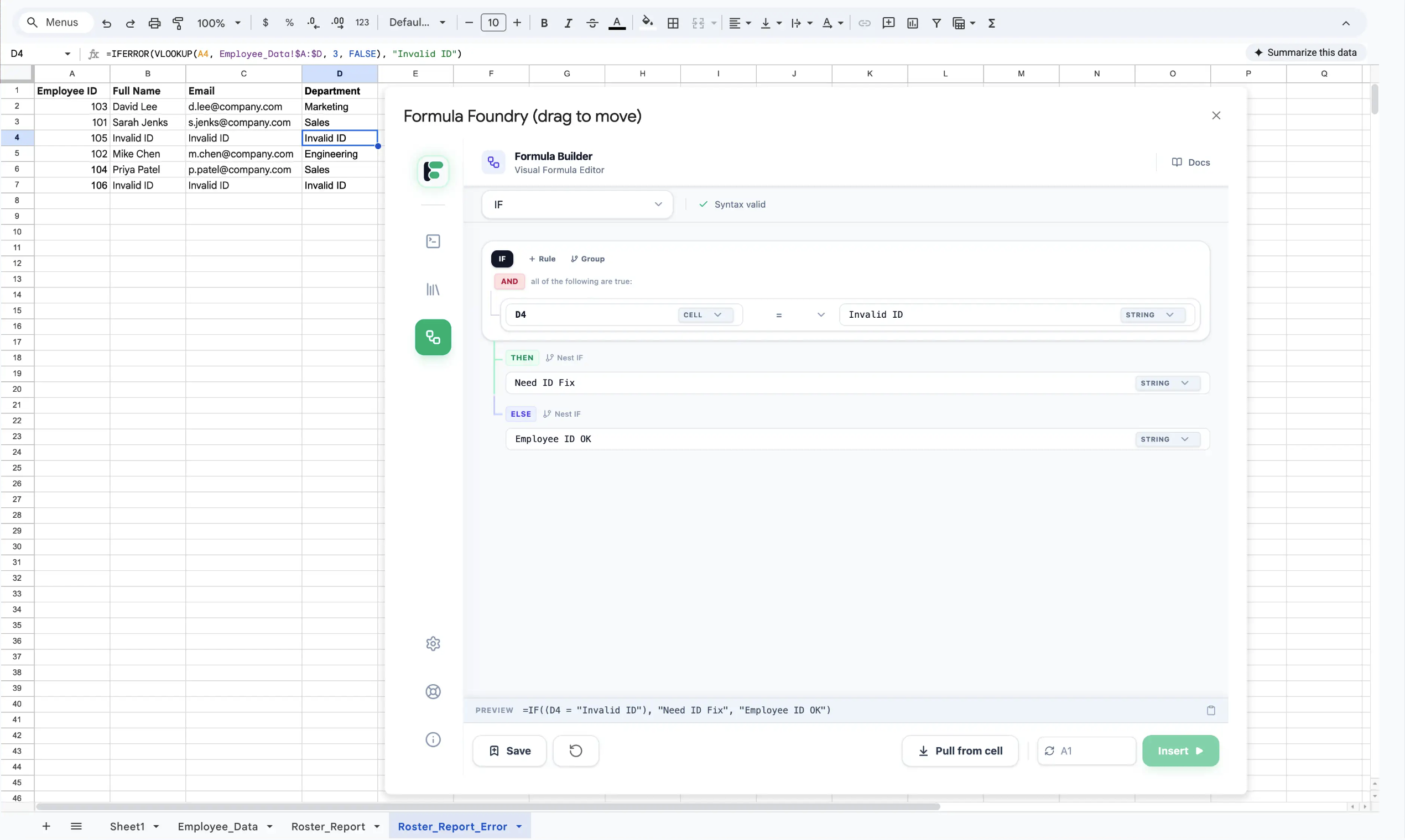 Screenshot 1 of Formula Foundry