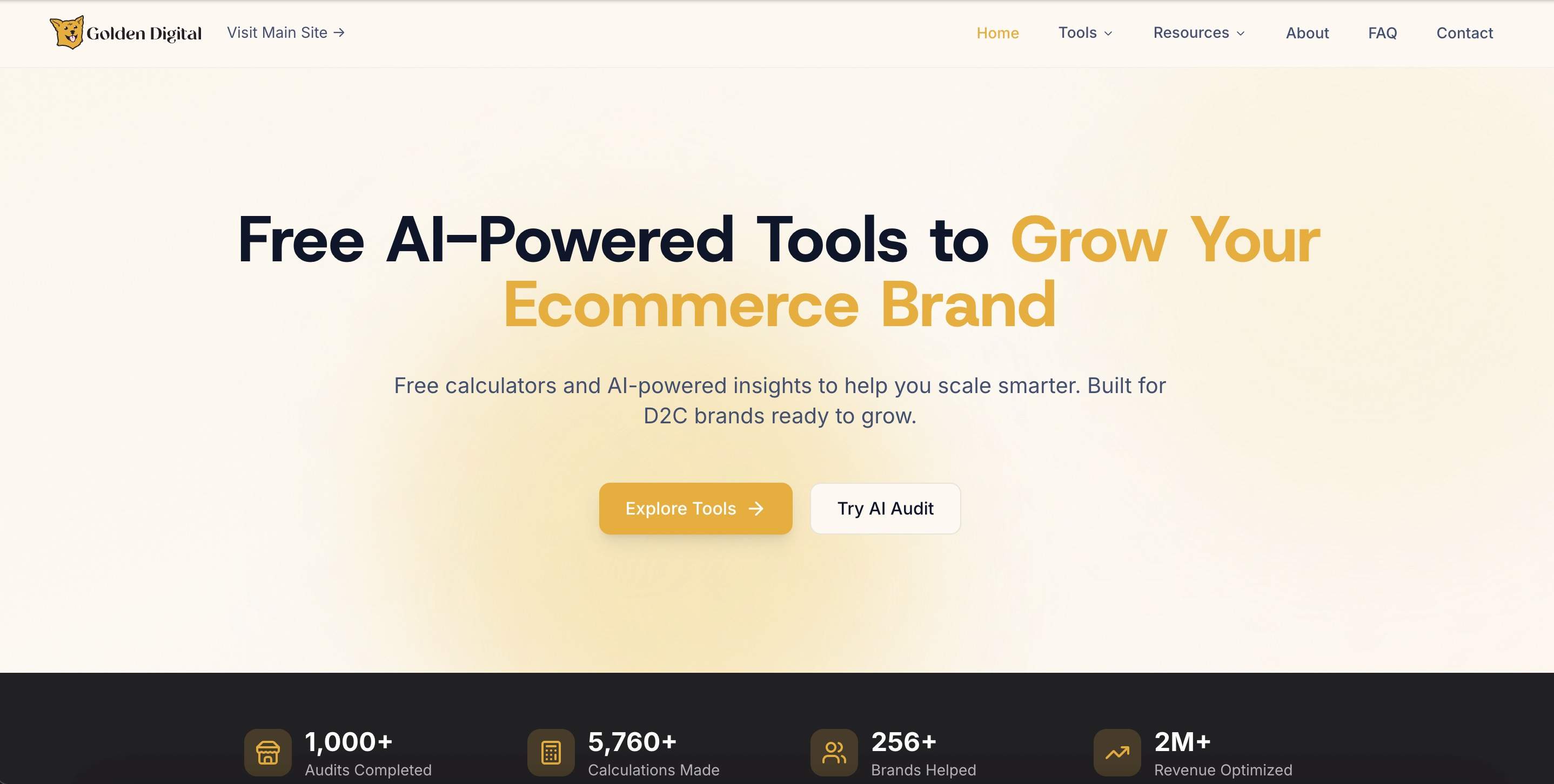Screenshot 1 of Golden Digital Free D2C Mktg Tools