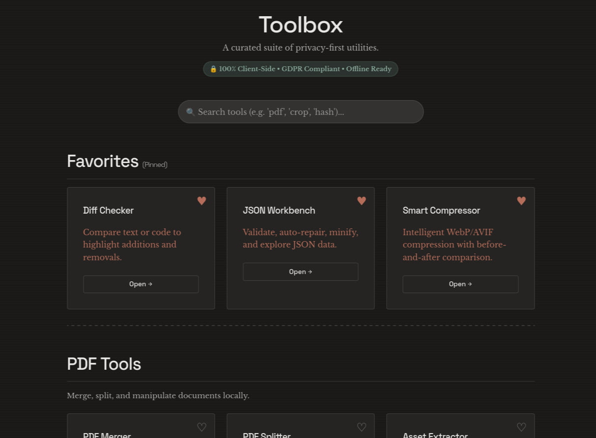 Screenshot 1 of Linus Linhof — Toolbox