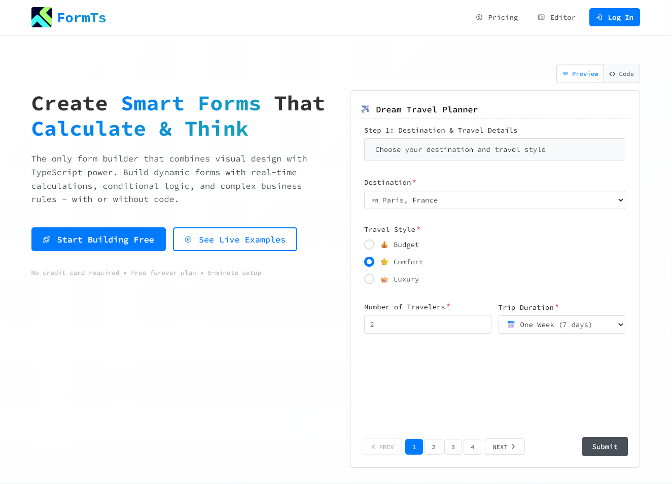 Screenshot 1 of FormTs