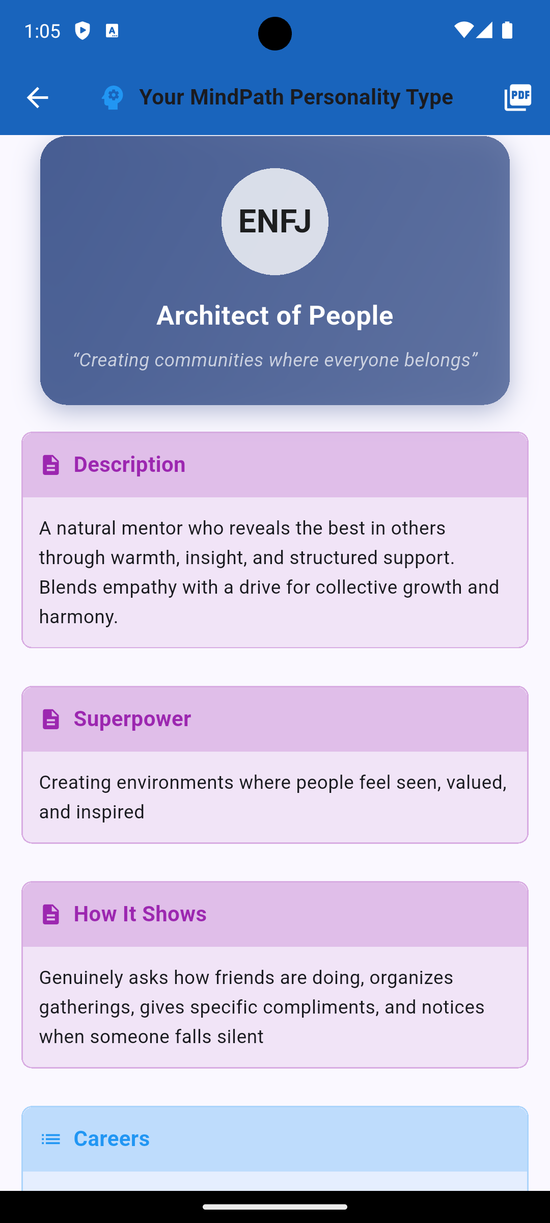Screenshot 3 of Personality Compass