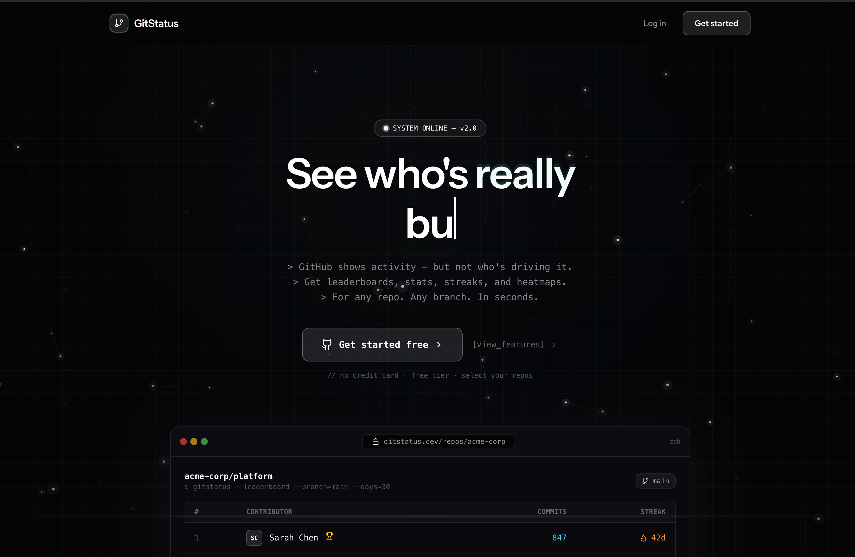Screenshot 1 of GitStatus