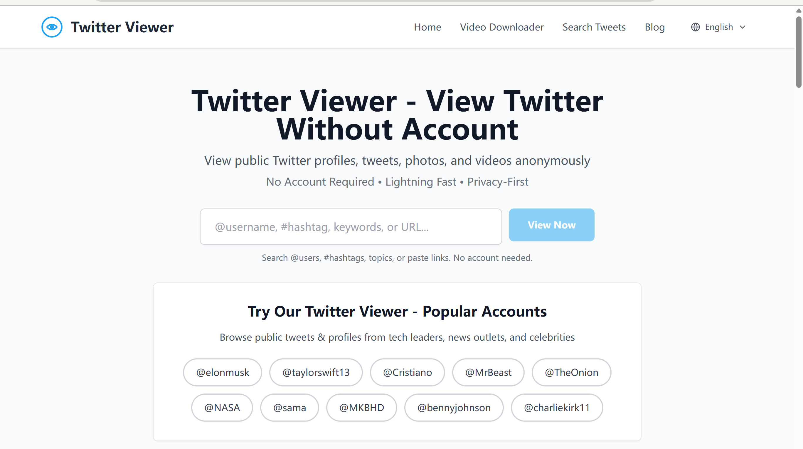 Screenshot 1 of twitterwebviewer
