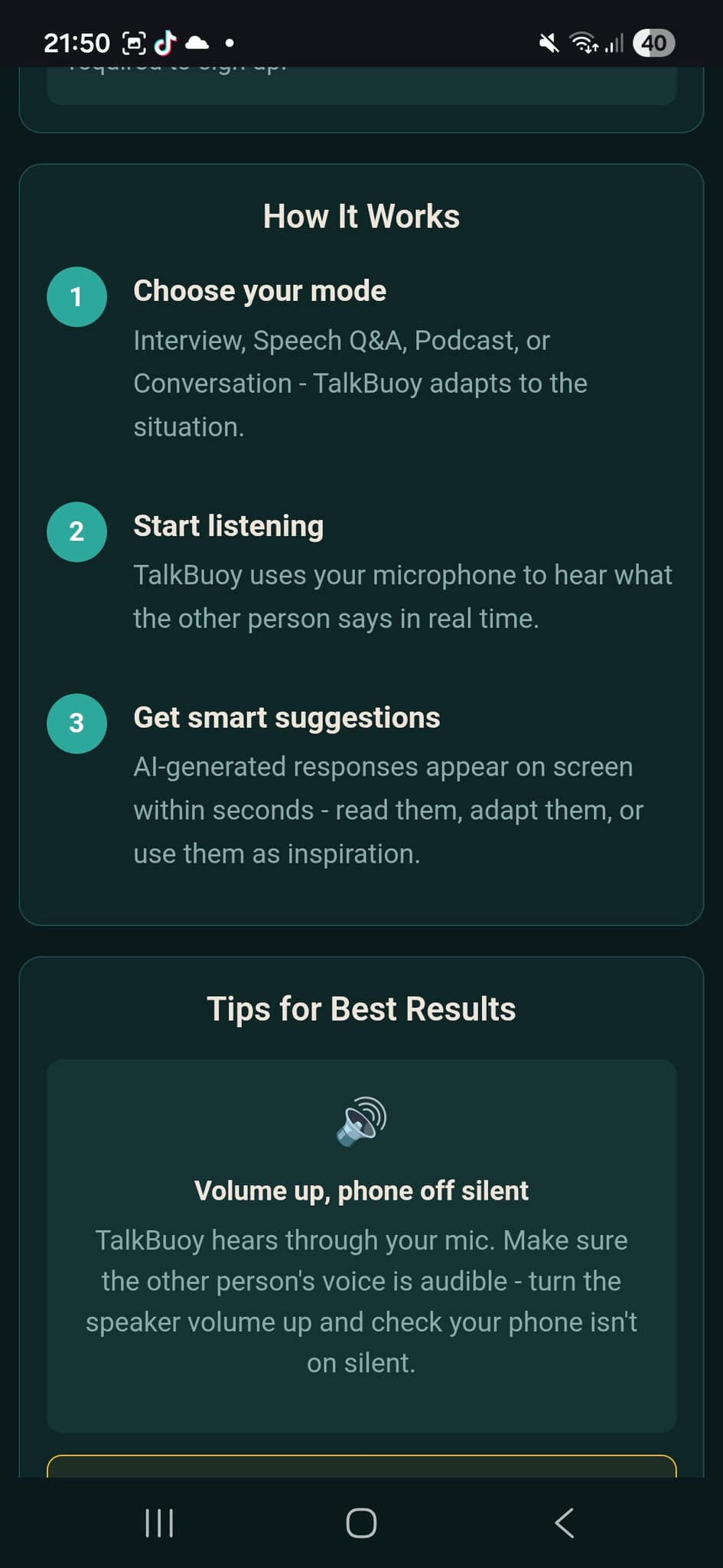 Screenshot 3 of TalkBuoy