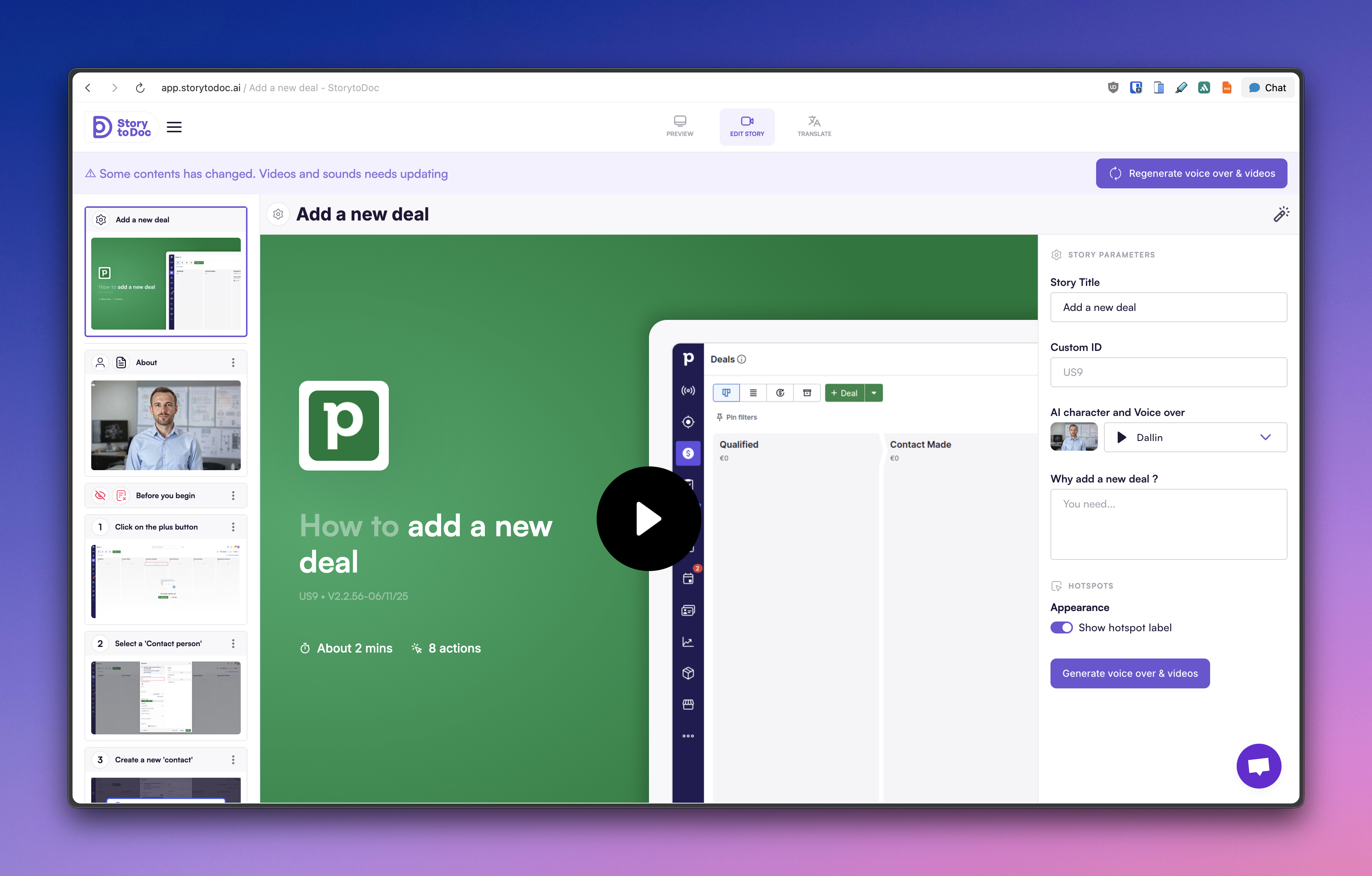 Screenshot 3 of StorytoDoc