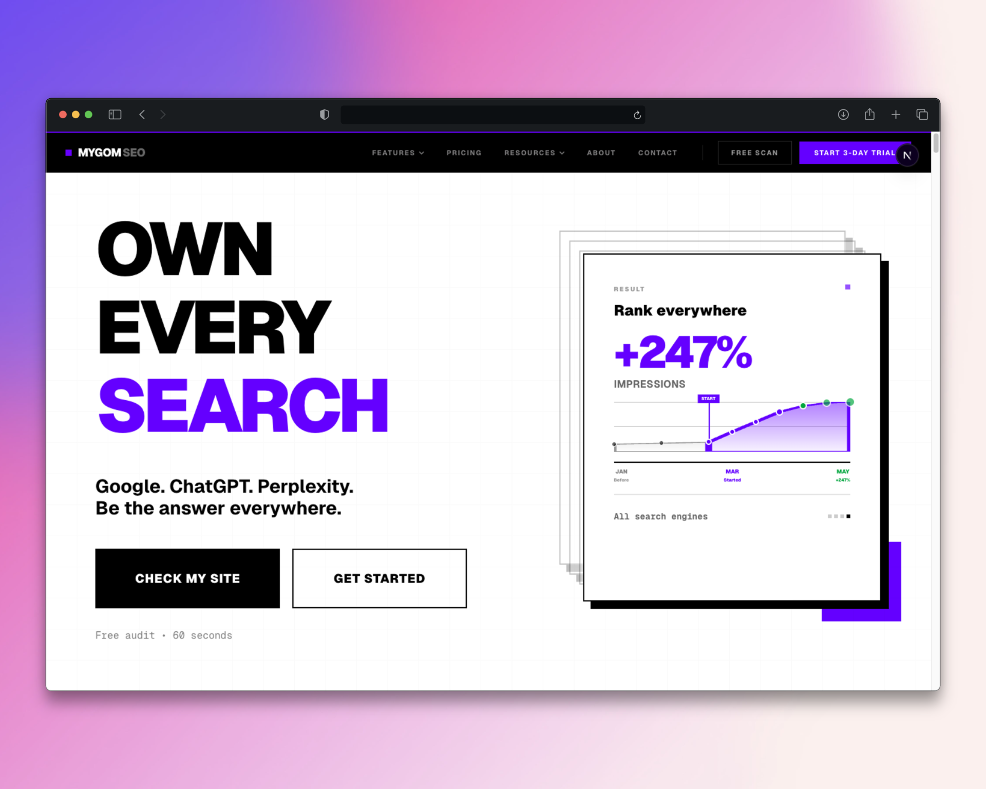 Screenshot 1 of Mygom SEO