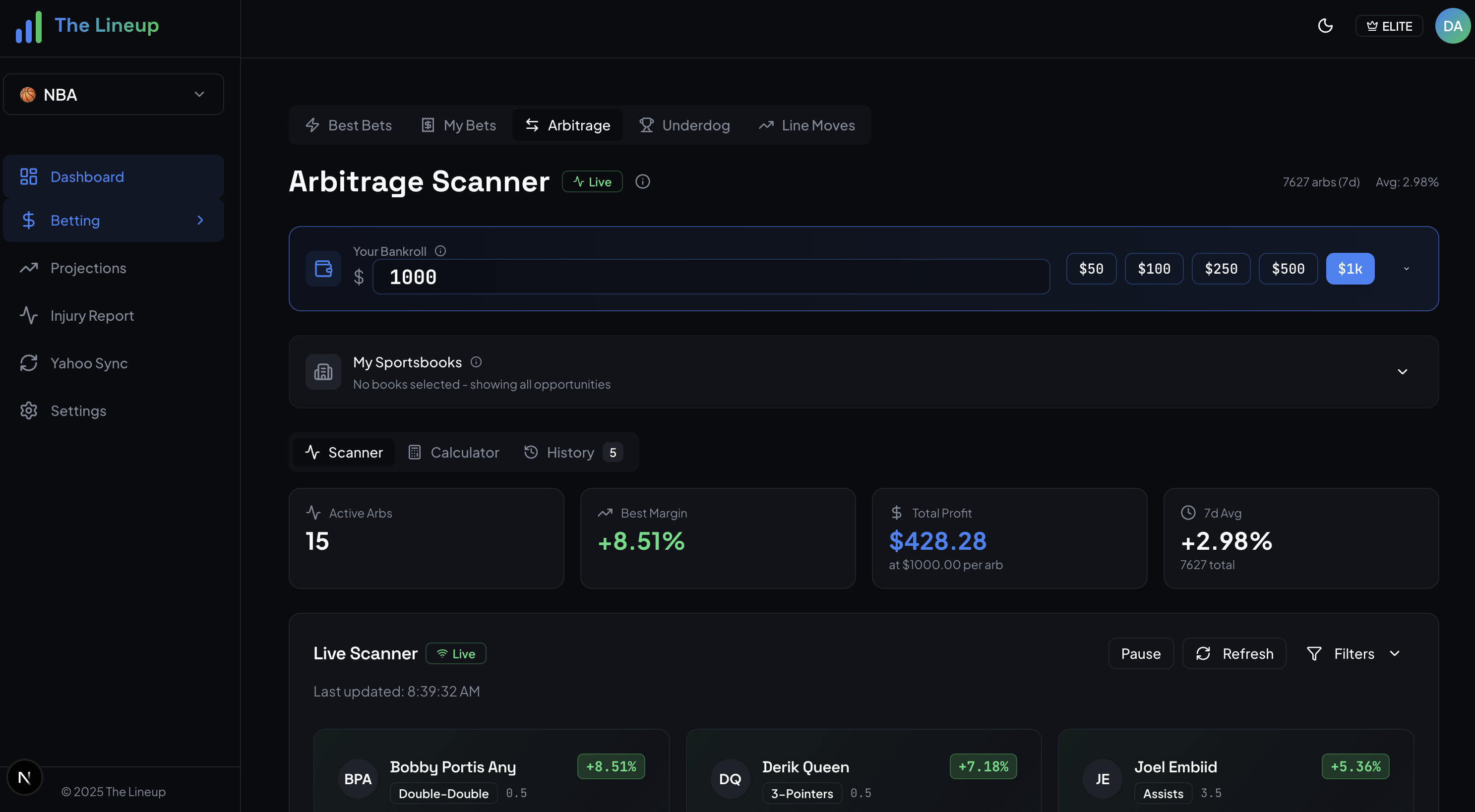 Screenshot 3 of THE LINEUP